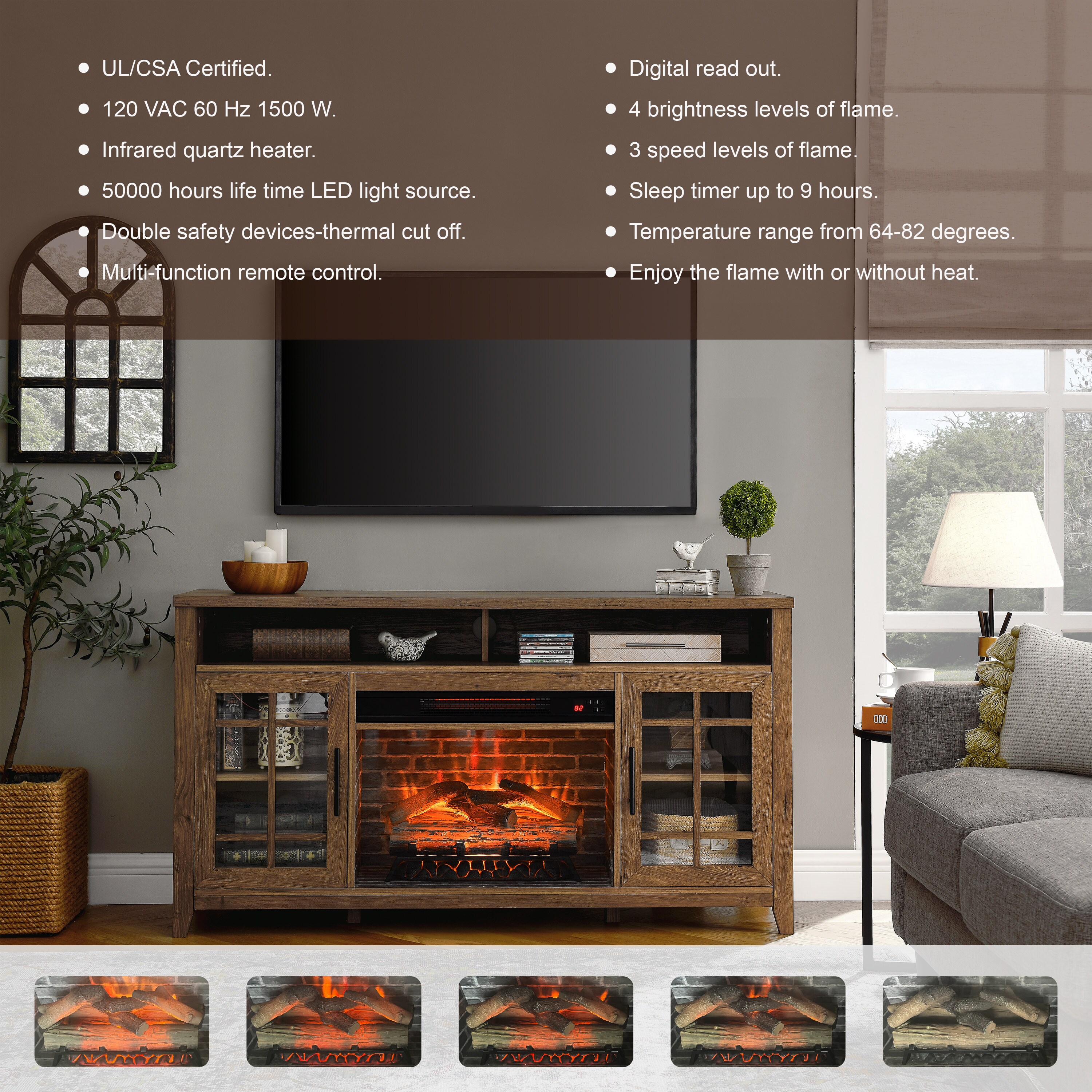 Mondawe MO-CB72634 Electric-Fireplaces - View #4