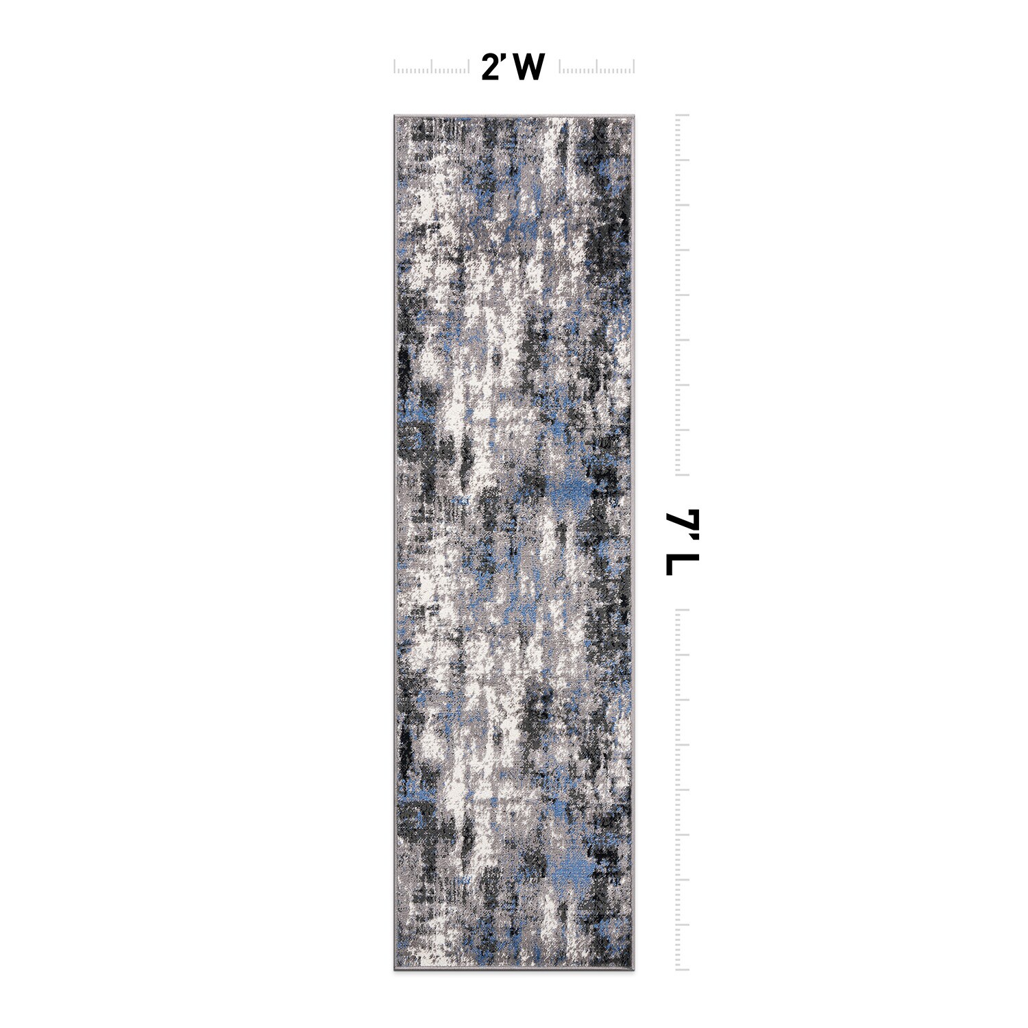 World Rug Gallery 978BLUE2X7 rugs - View #2