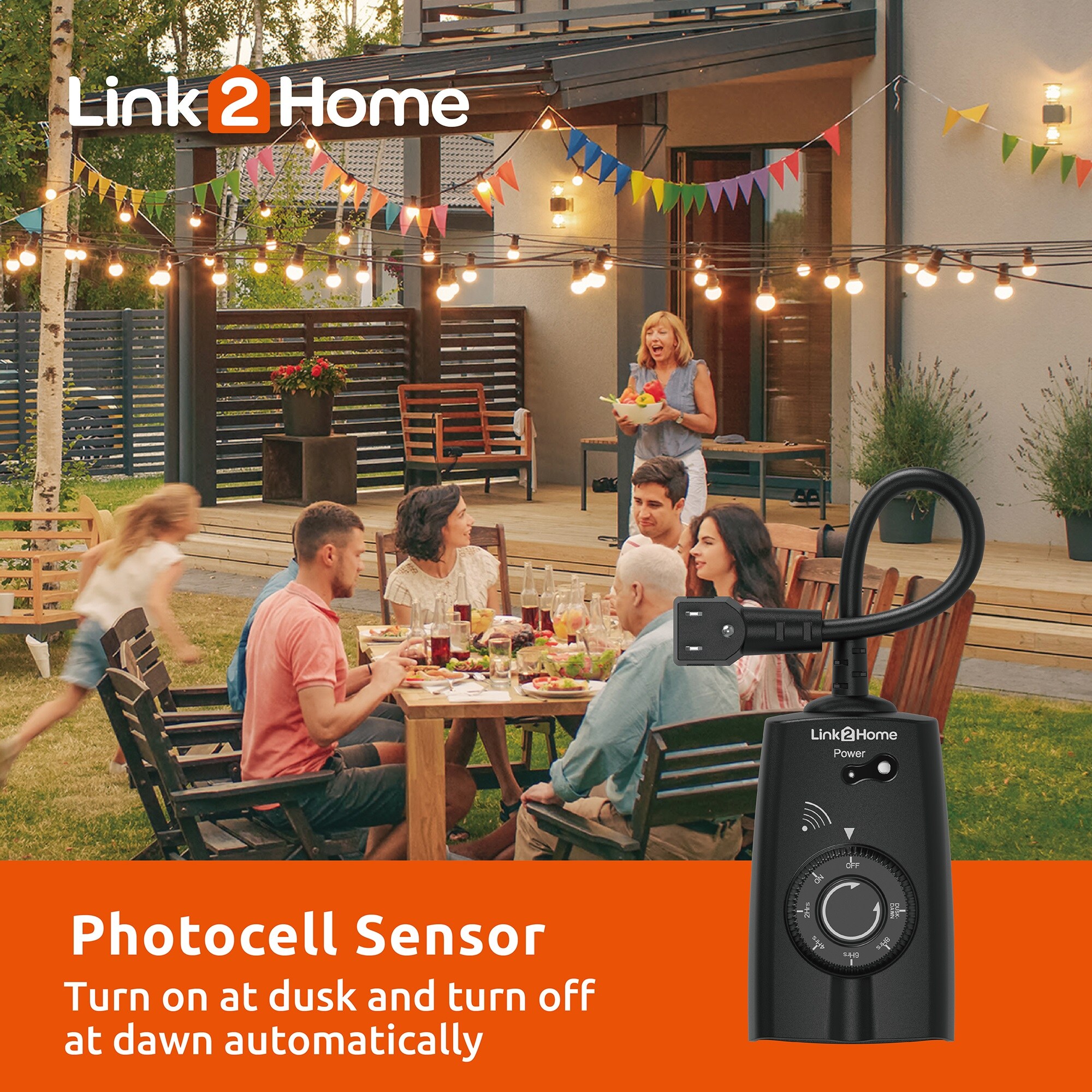 LINK2HOME Link2Homw Outdoor Wireless Remote Control Black/Matt