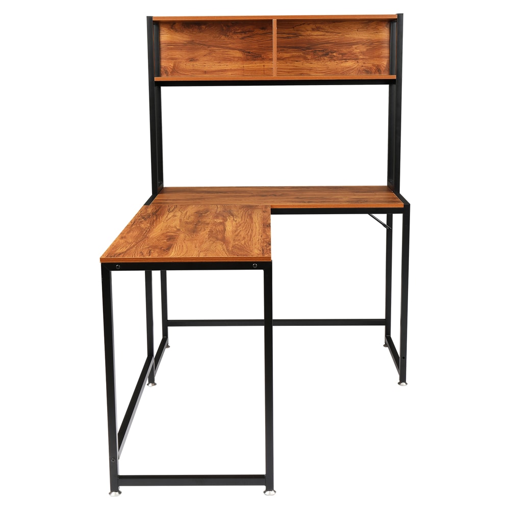 Winado 951236187105 Computer Desk 55.12-in Brown Modern/Contemporary Computer Desk