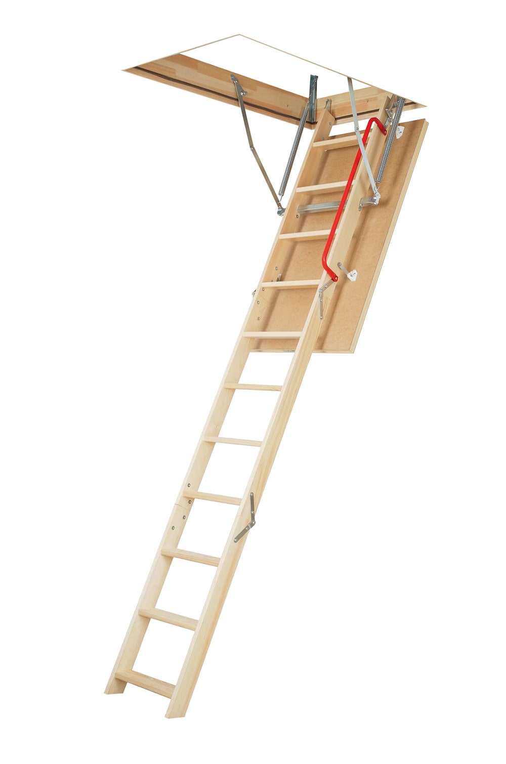 LWP | Wooden Insulated Attic Ladder | 30” x 54” | 7′10” - 10'1”