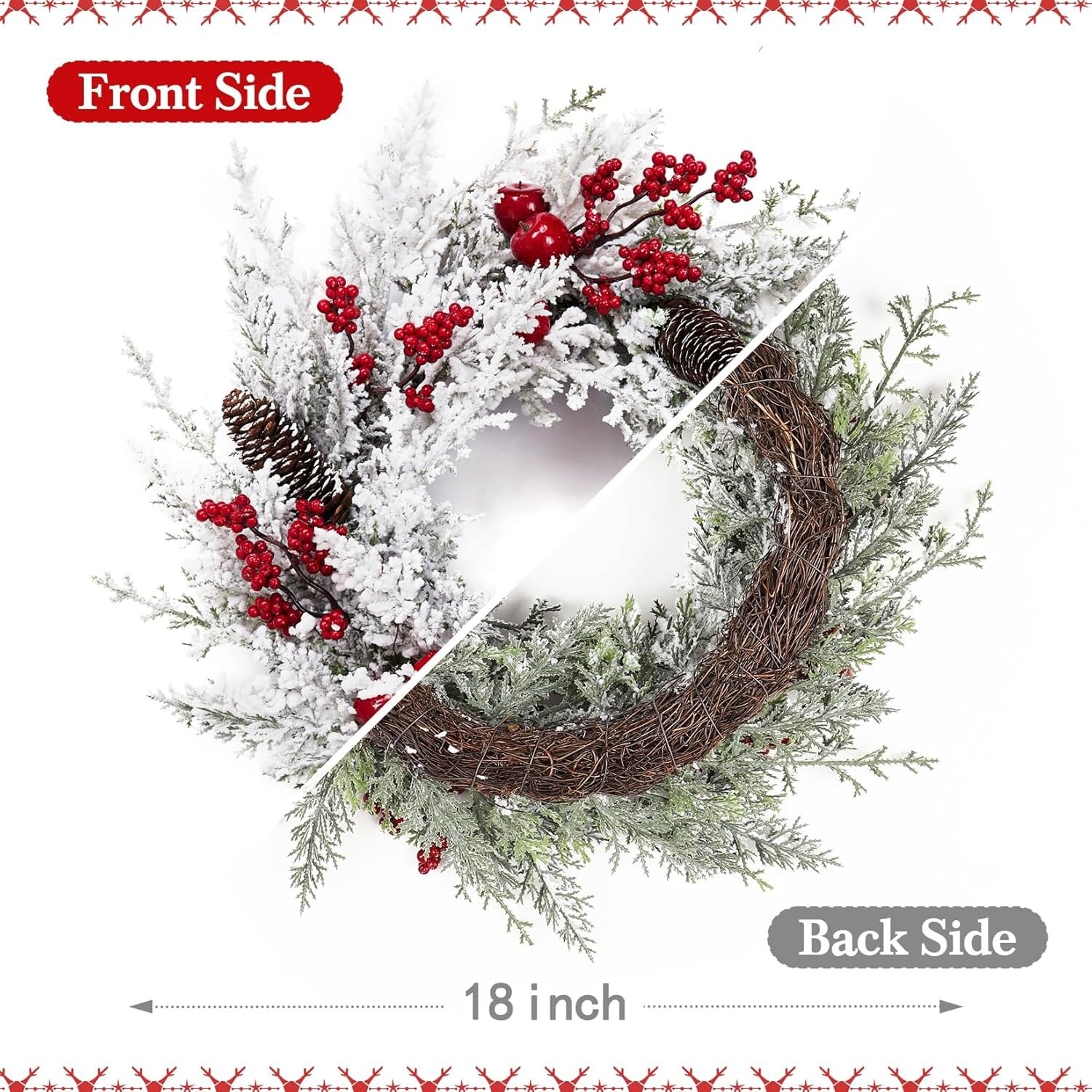 Garvee LSHQQPHO-0Z37RC24 Artificial-Christmas-Garland - View #2