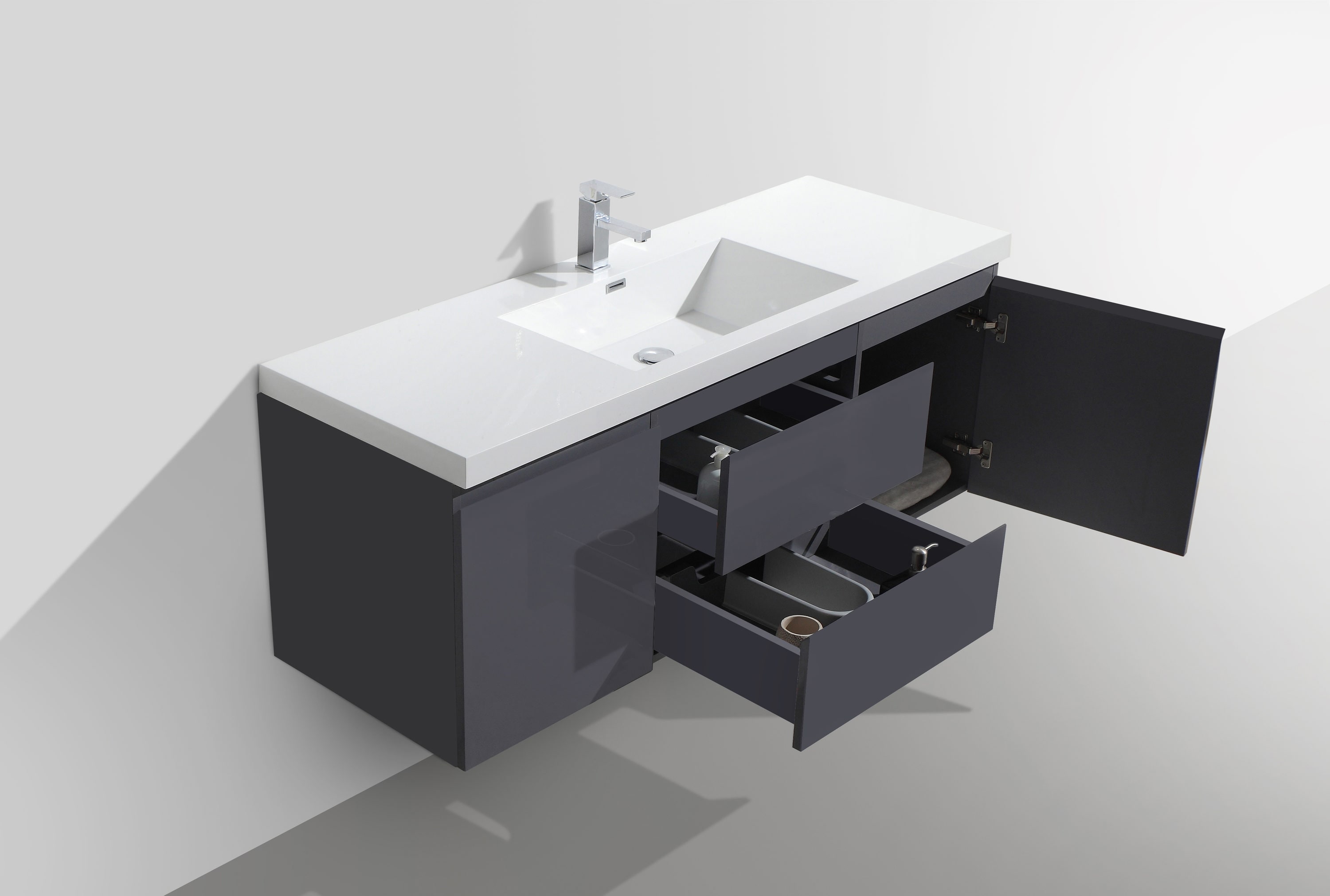 Moreno Bath MOB60S-GR Bath-Vanity-Combo - View #8