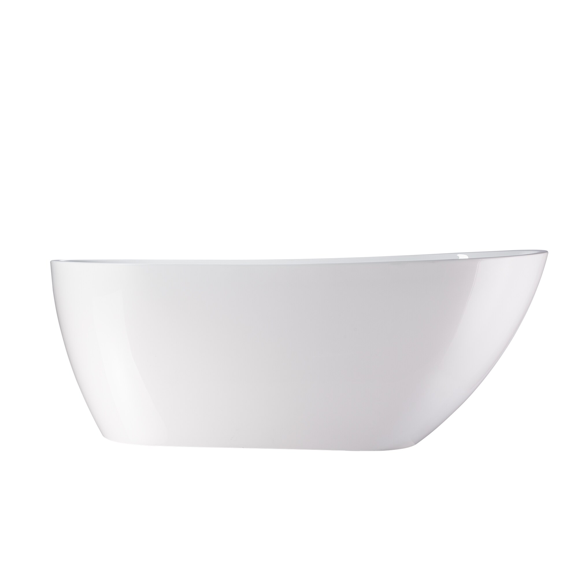 Cora 67" Pure White Freestanding Acrylic Bathtub