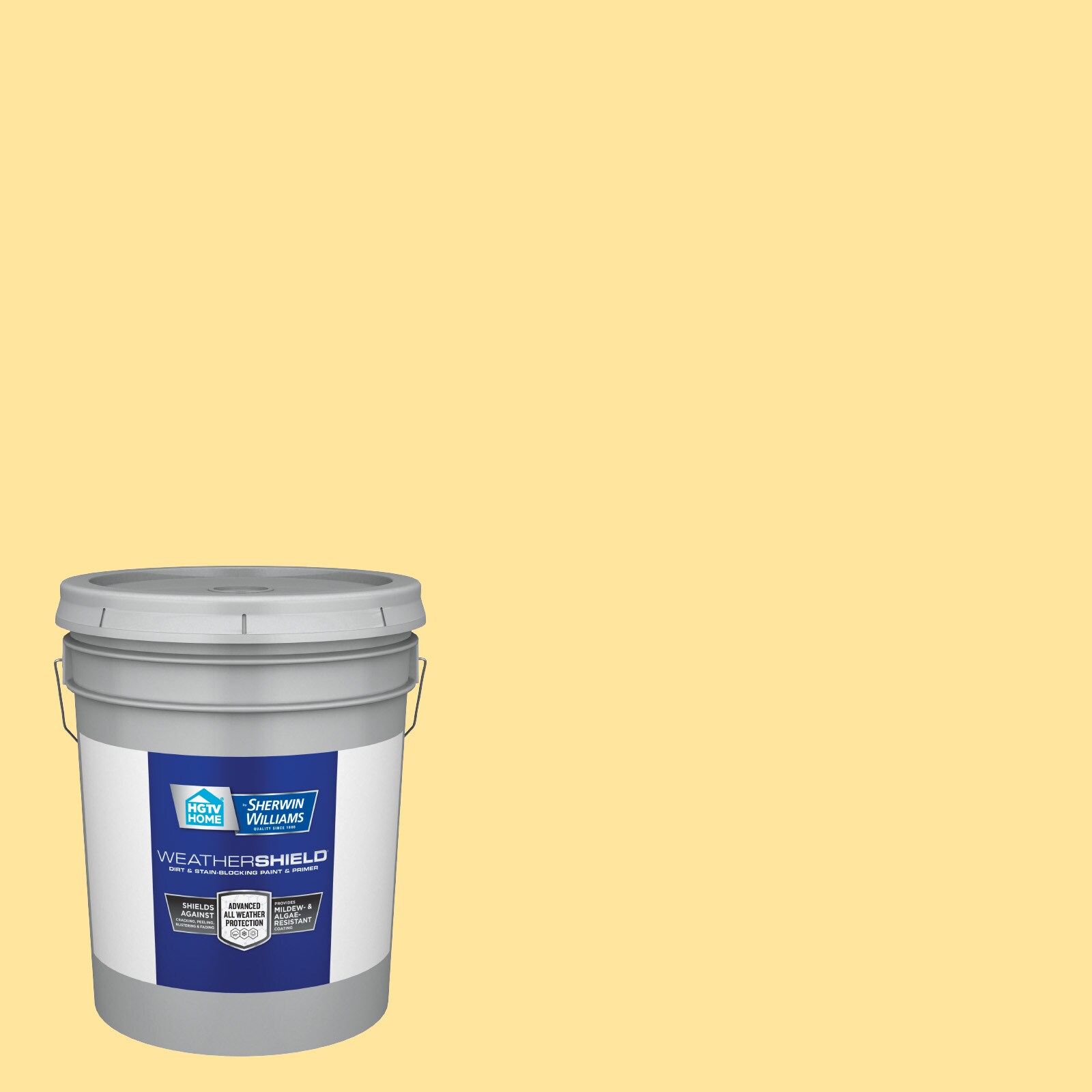 HGTV HOME by Sherwin-Williams 3003-2B-636327 Weathershield Semi-gloss Sunglow 3003-2B Latex Exterior Paint + Primer ( 5-gallon )
