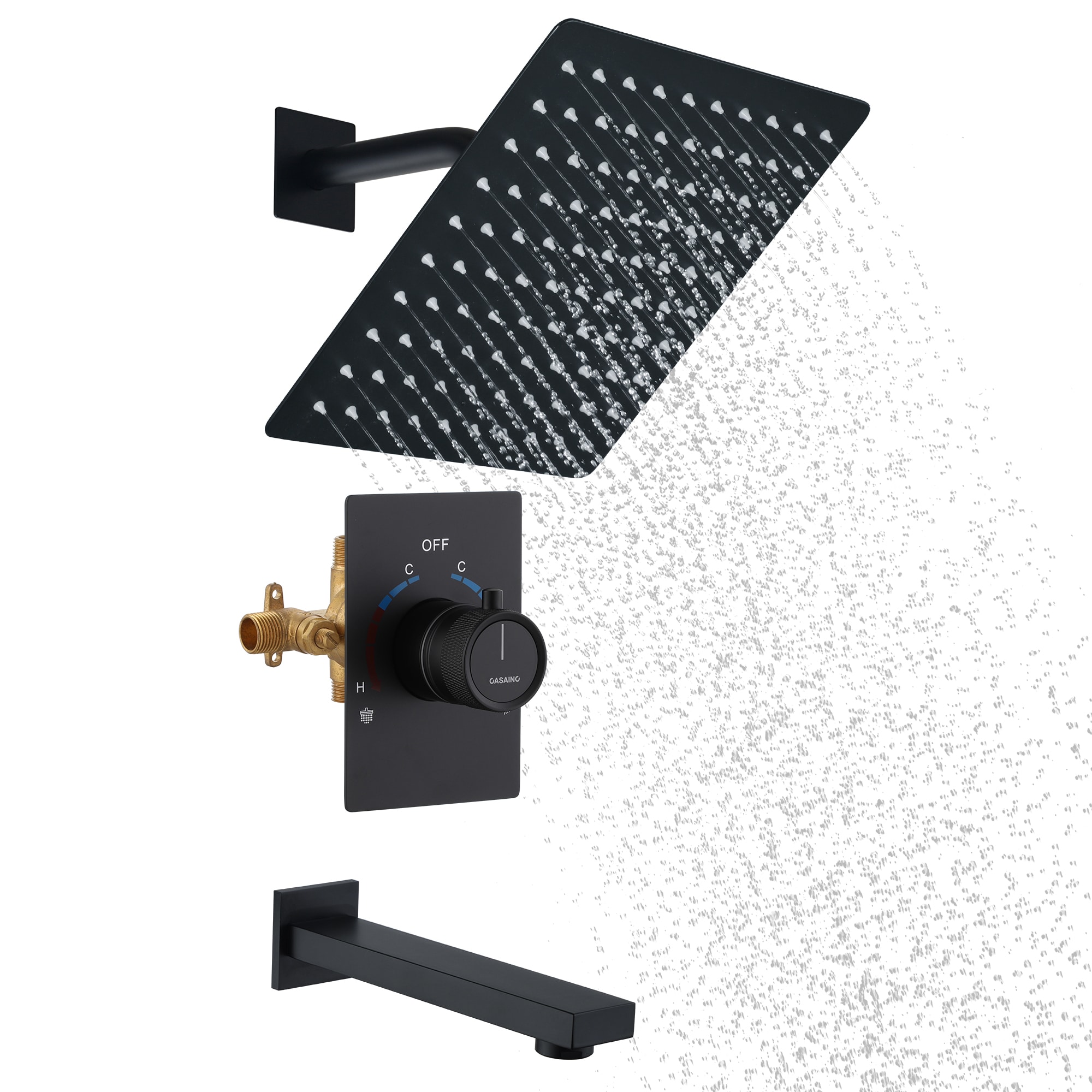 CASAINC WF-DB96101BN-10 Showerhead-Bar-Panels - View #2