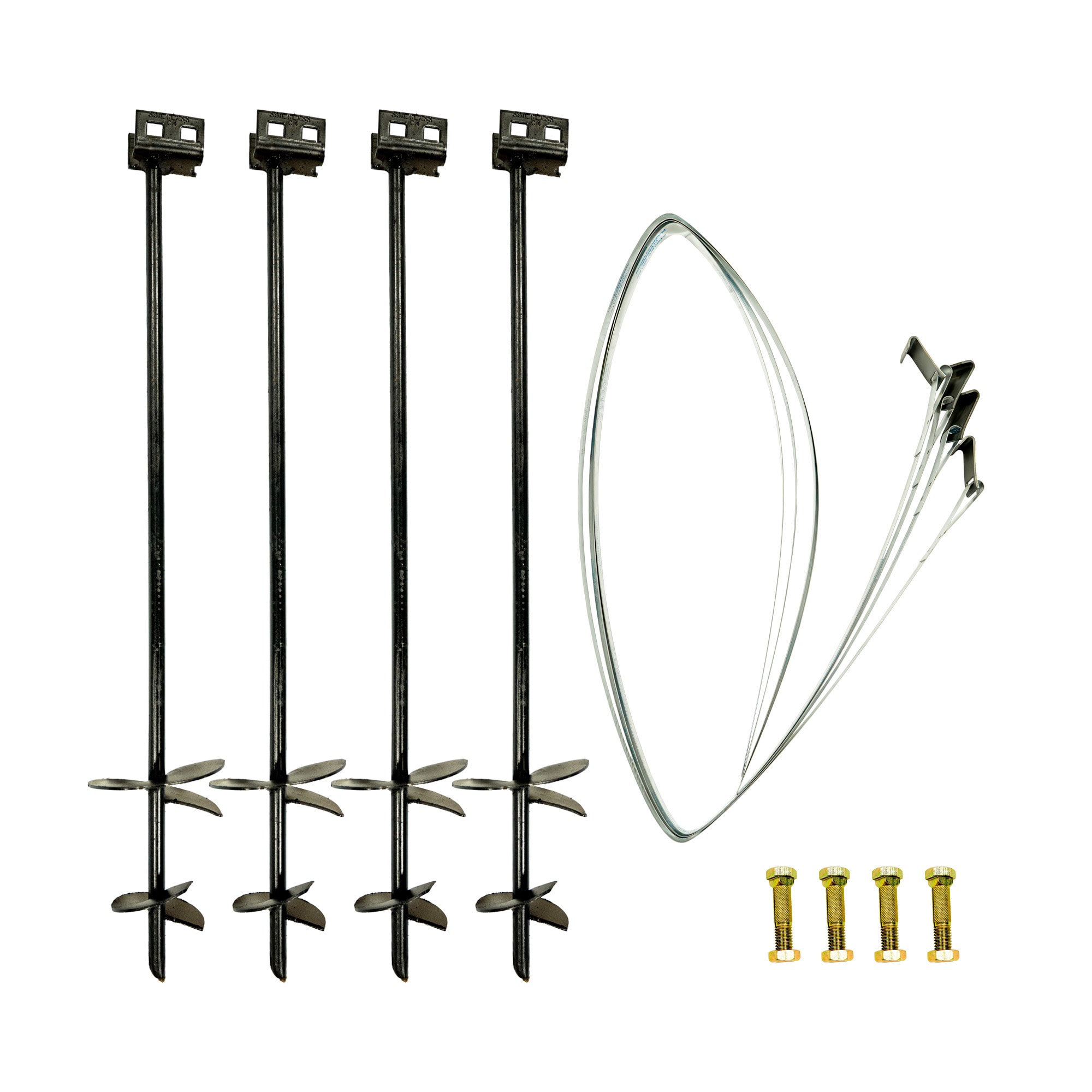 Tie Down 4725-lb 3/4-in x Assorted length Anchors with Screws Included 4 -Pack