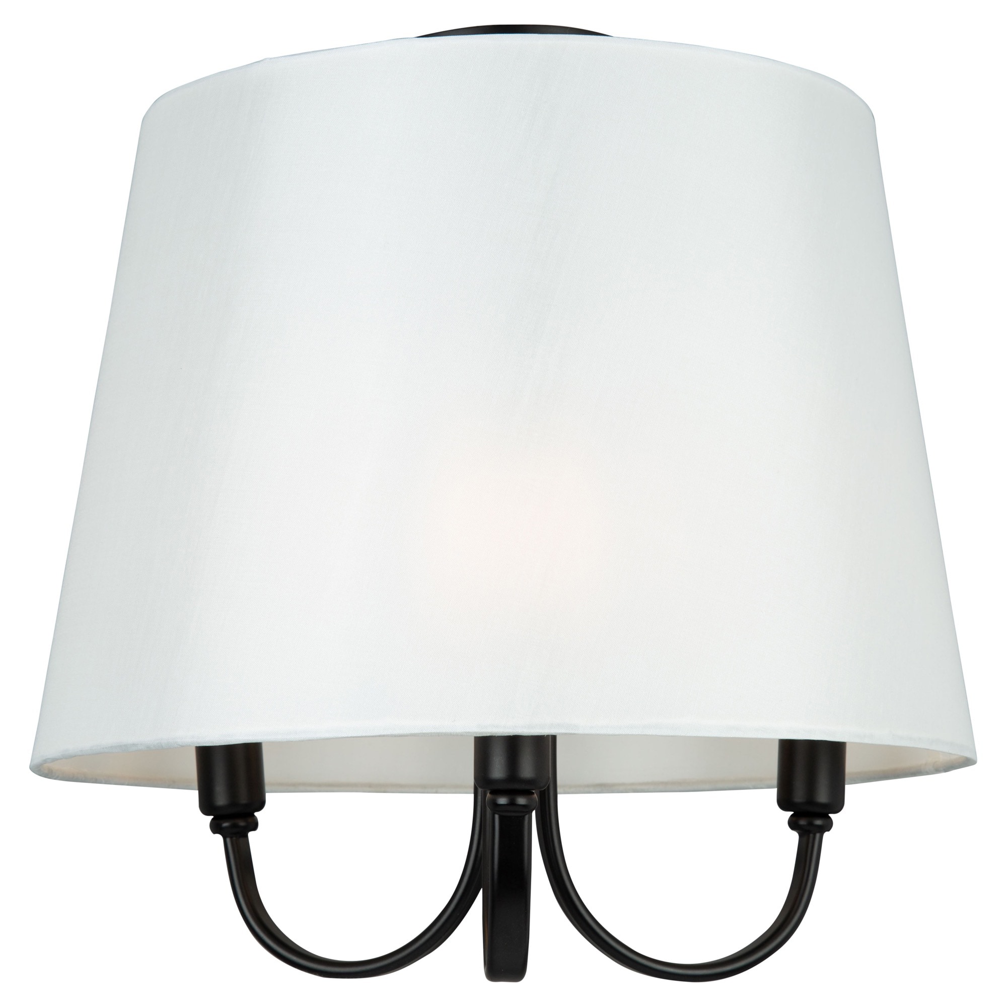ARTCRAFT SC13334BK Rhythm 3-Light Black Semi-Flush mount light
