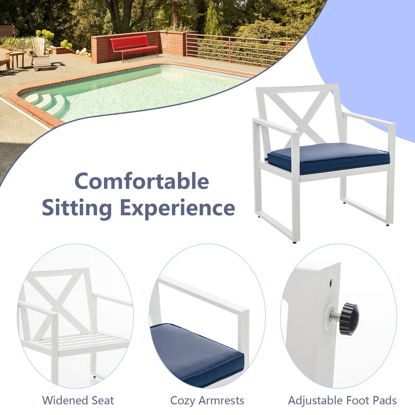 Forclover HBV-4413 Patio-Conversation-Sets - View #8