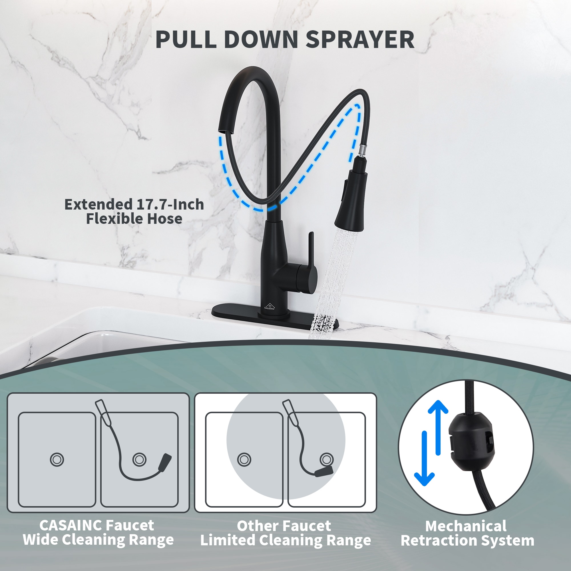 Clihome DG-KF13NS Kitchen-Faucets - View #6