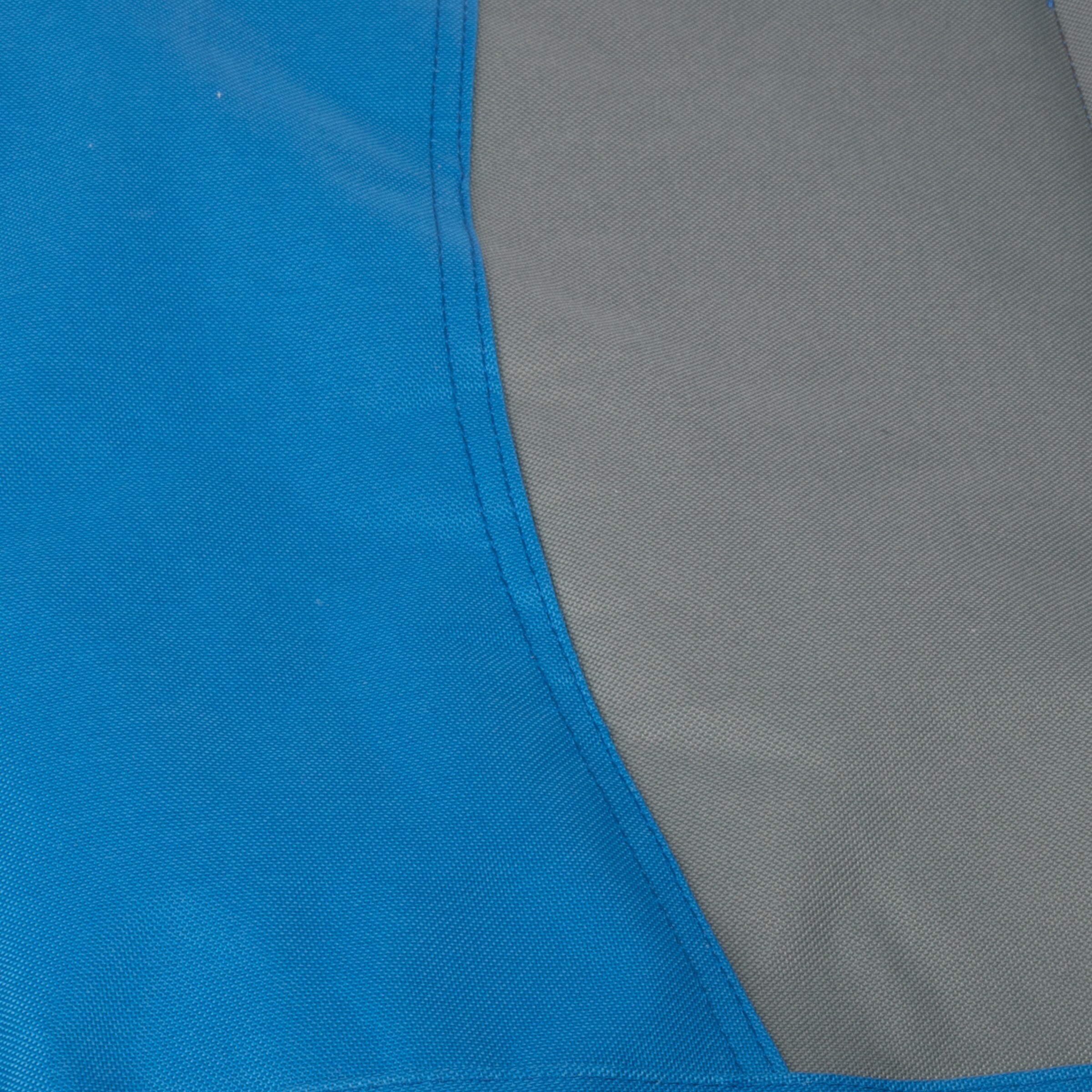 Oversized Blue and Gray Heavy Duty Folding Camping Chair