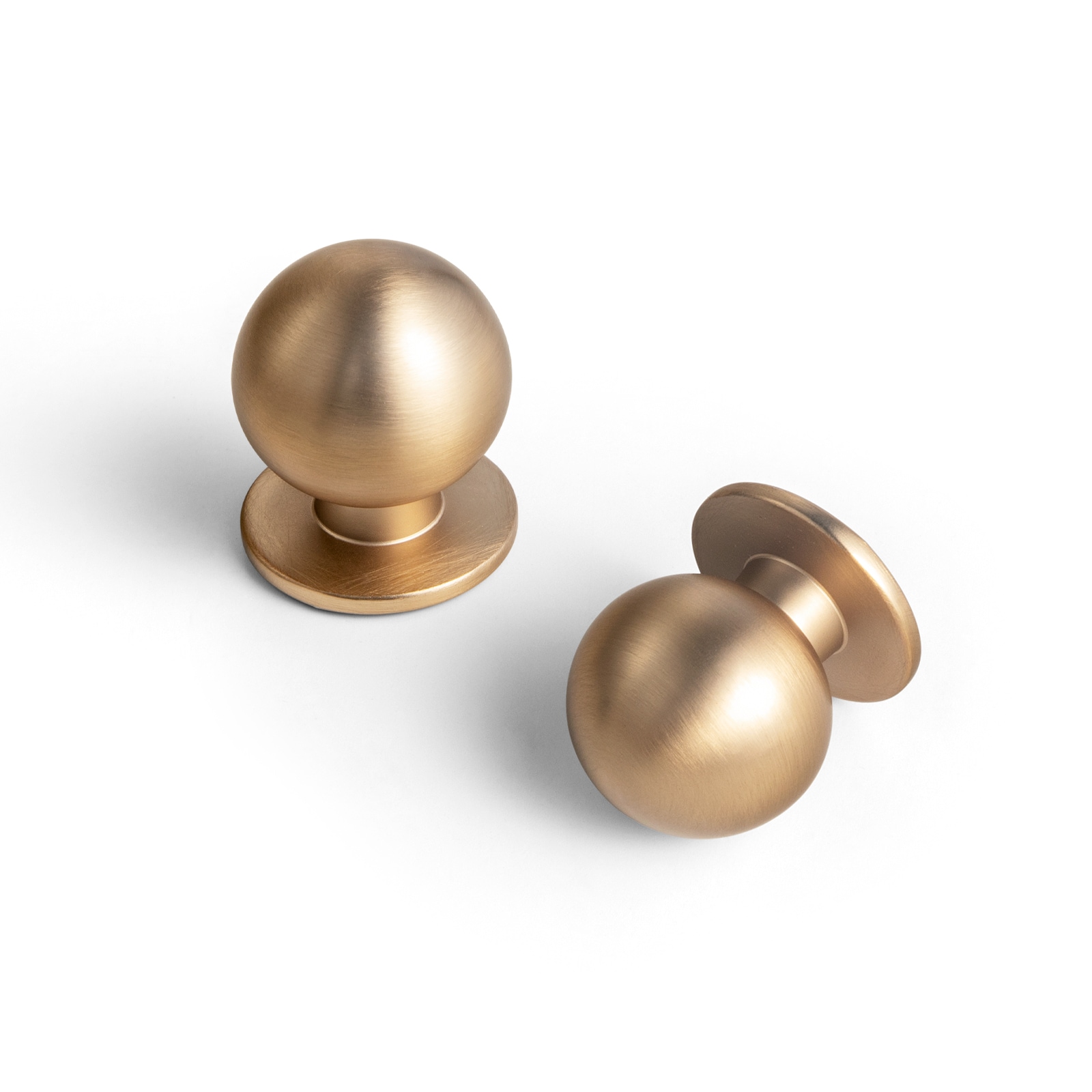Miaokesen 2250UBR-DK 1-in Champagne Bronze Round Modern Cabinet Knob 6 -Pack