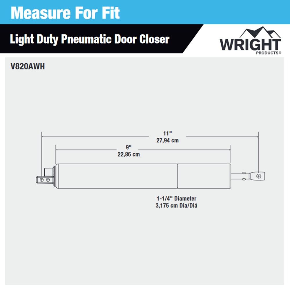 WRIGHT PRODUCTS V820AWH Screen-Storm-Door-Hinges - View #10