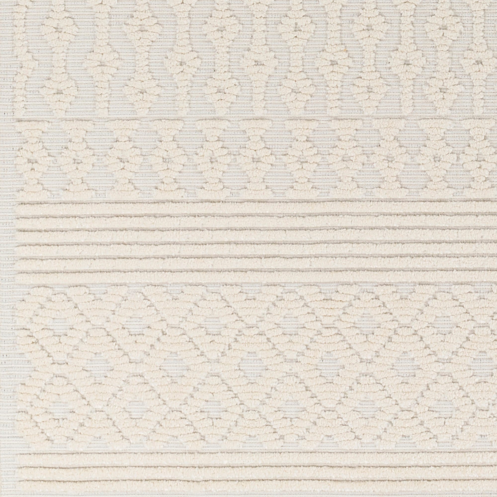Gray Chevron Washable Cotton Synthetic Area Rug, 5' x 7'