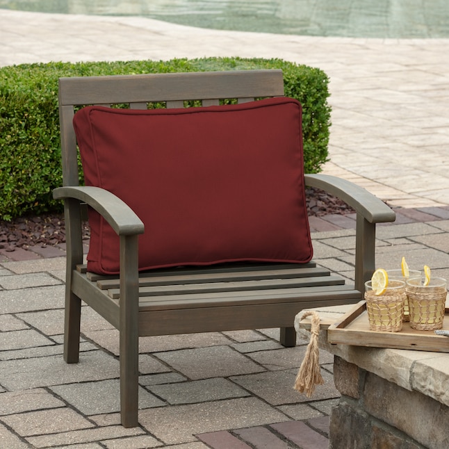 Arden Selections ProFoam Performance Classic Red Deep Seat Patio Chair ...