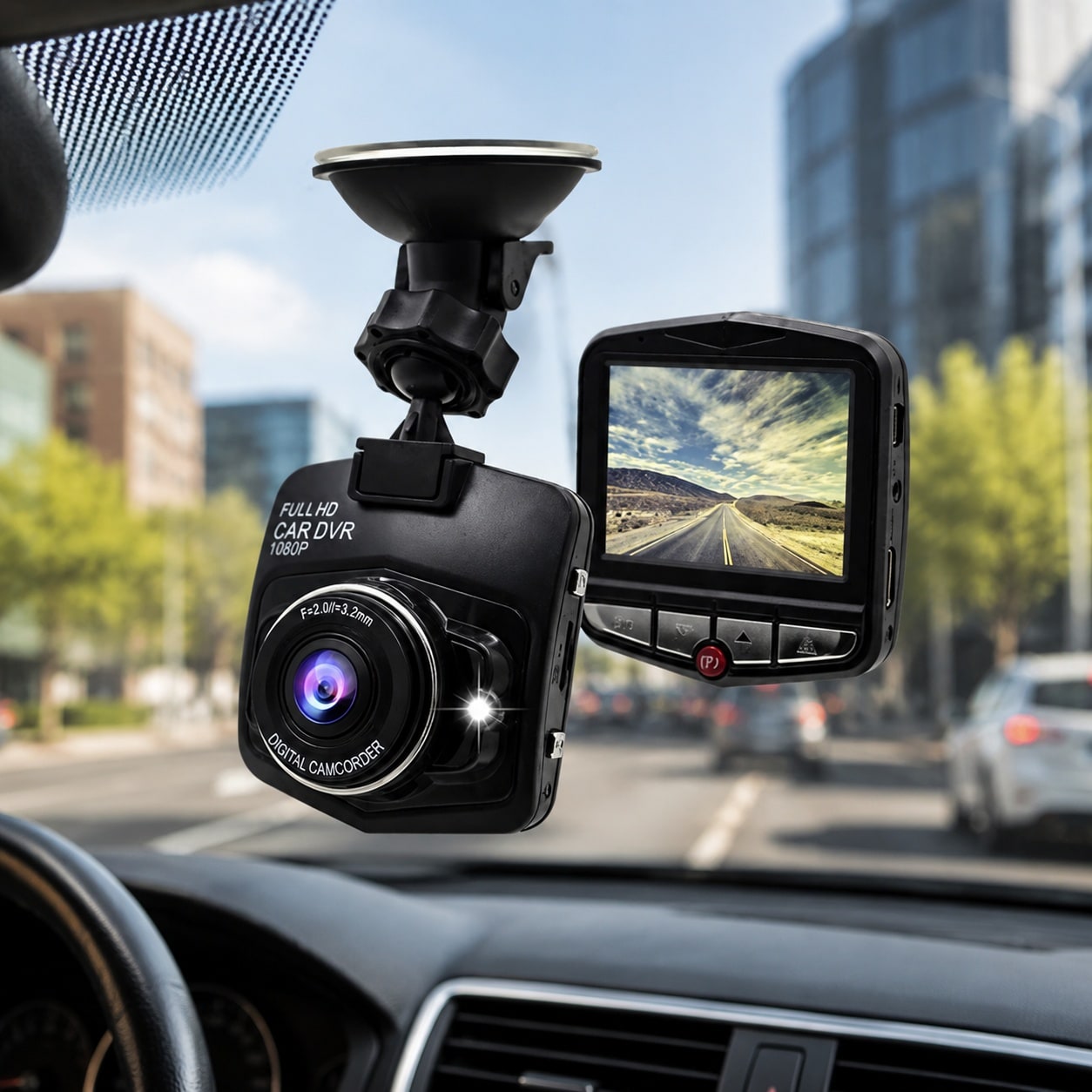 Oyezvary 1080P HD Dash Cam with 170 Degree Wide Angle Night Vision Loop Recording and Parking Monitor | 27CSA17176