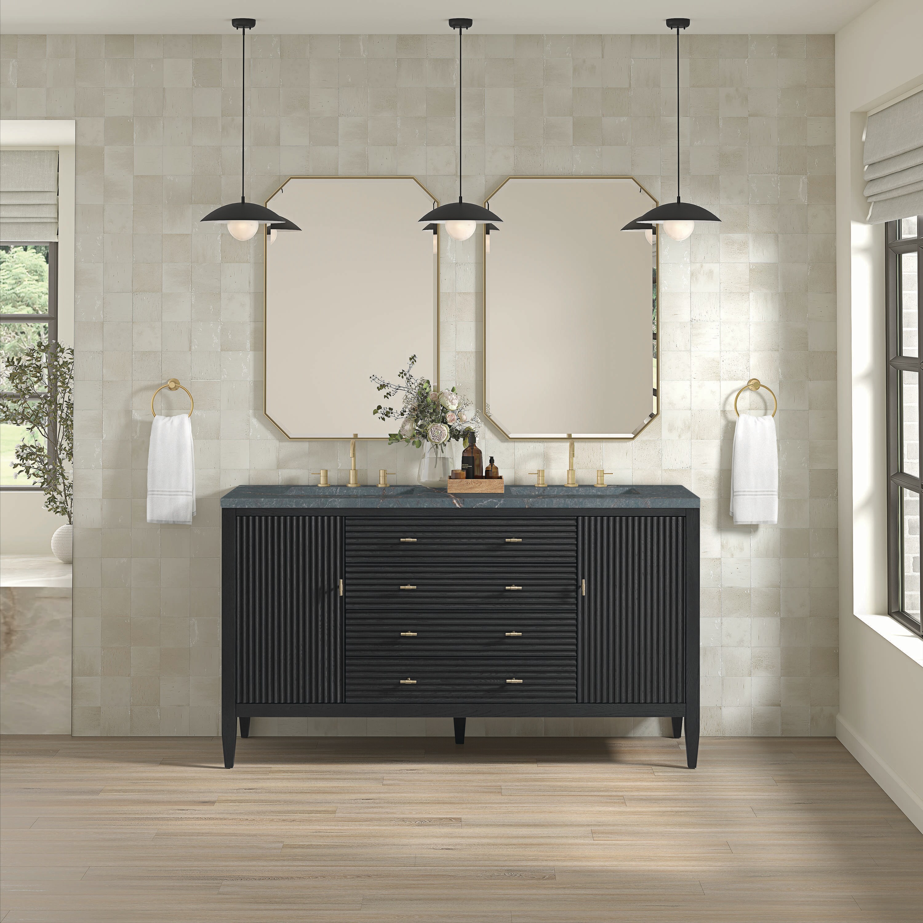 James Martin Vanities 485-V60D-CBO-3PBL Bath-Vanity-Combo - View #2