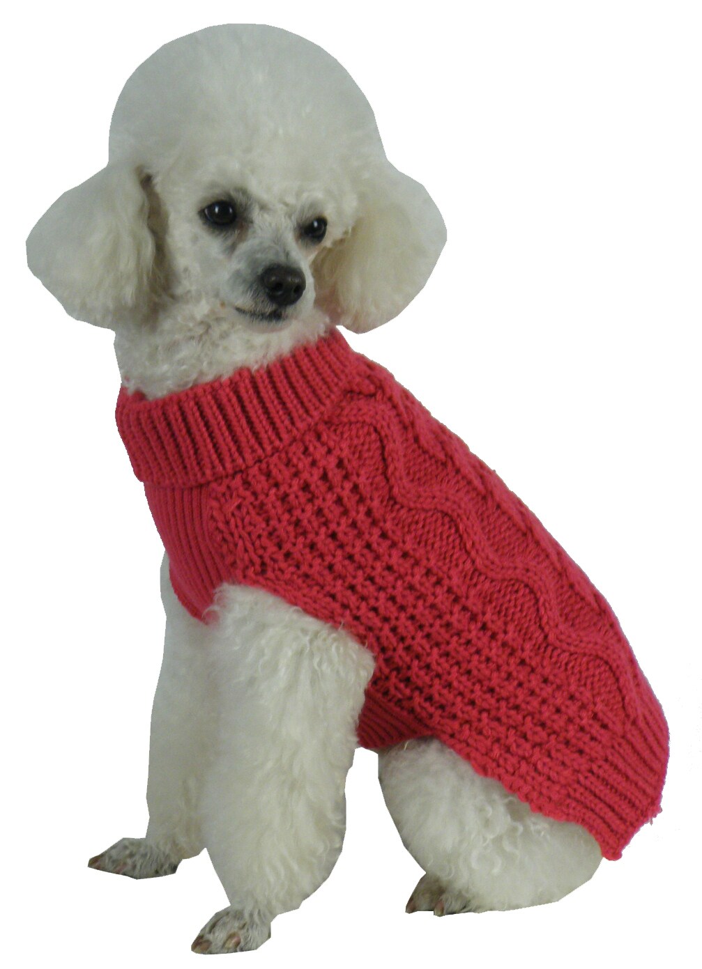 Pet Life SW11RDSM Orange Dog/Cat Pet Sweater Small