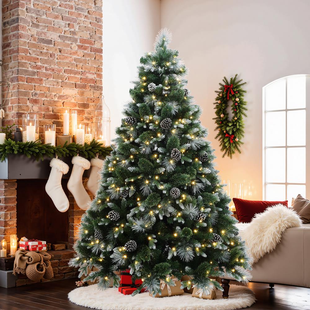 LuxenHome WHAP2550-7FT Artificial-Christmas-Trees - View #5