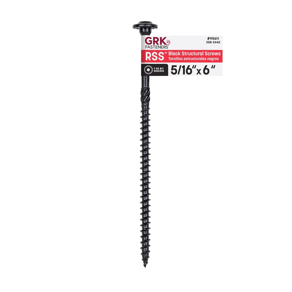 GRK 95611 RSS 5/16-in x 6-in Polymer Exterior Wood screws (