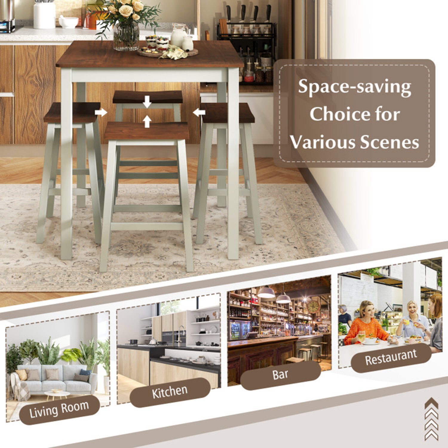 LUCKY ONE MD-KC56967WH Dining-Sets - View #6