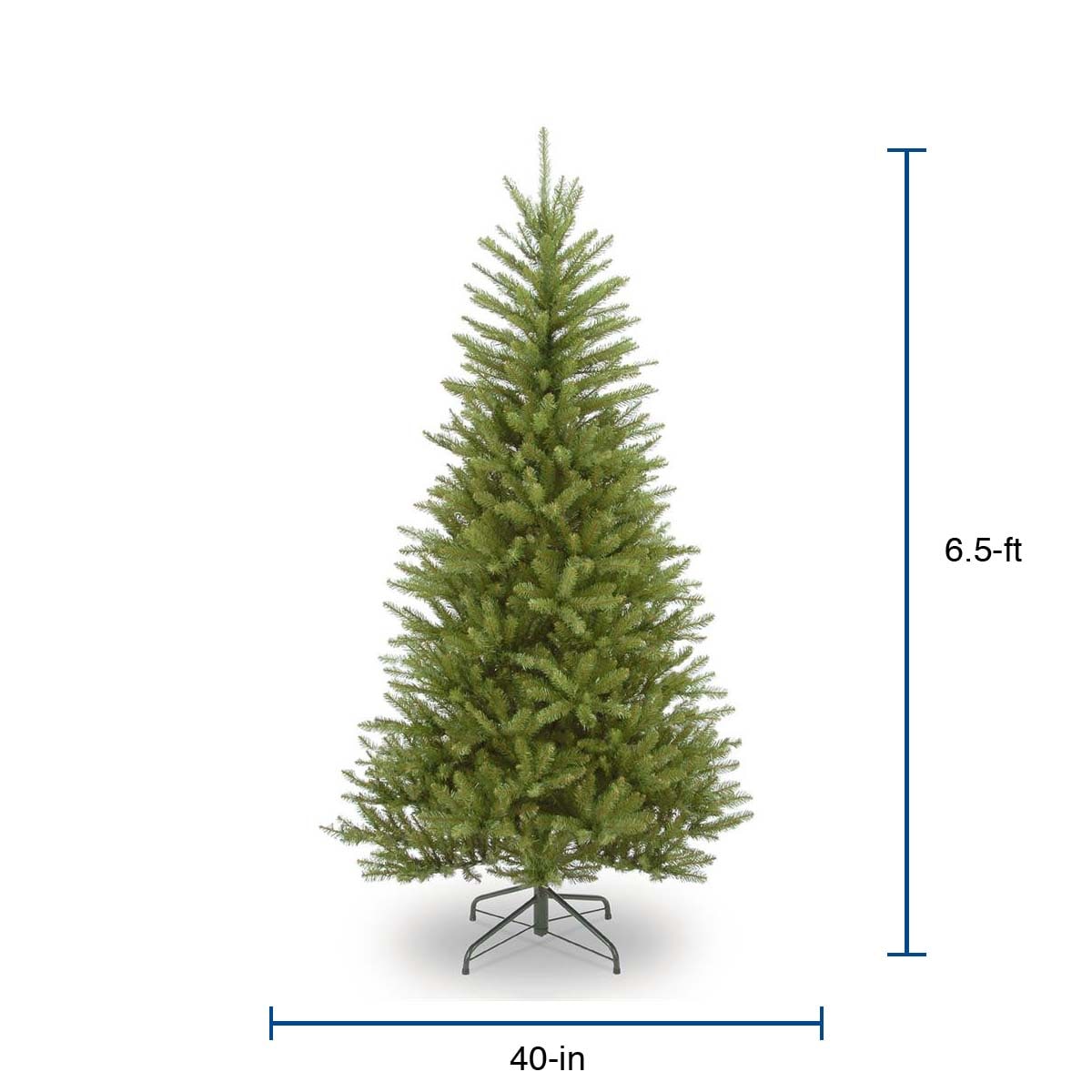 National Tree Company 6.5-ft Slim Artificial Christmas Tree Multicolor ...