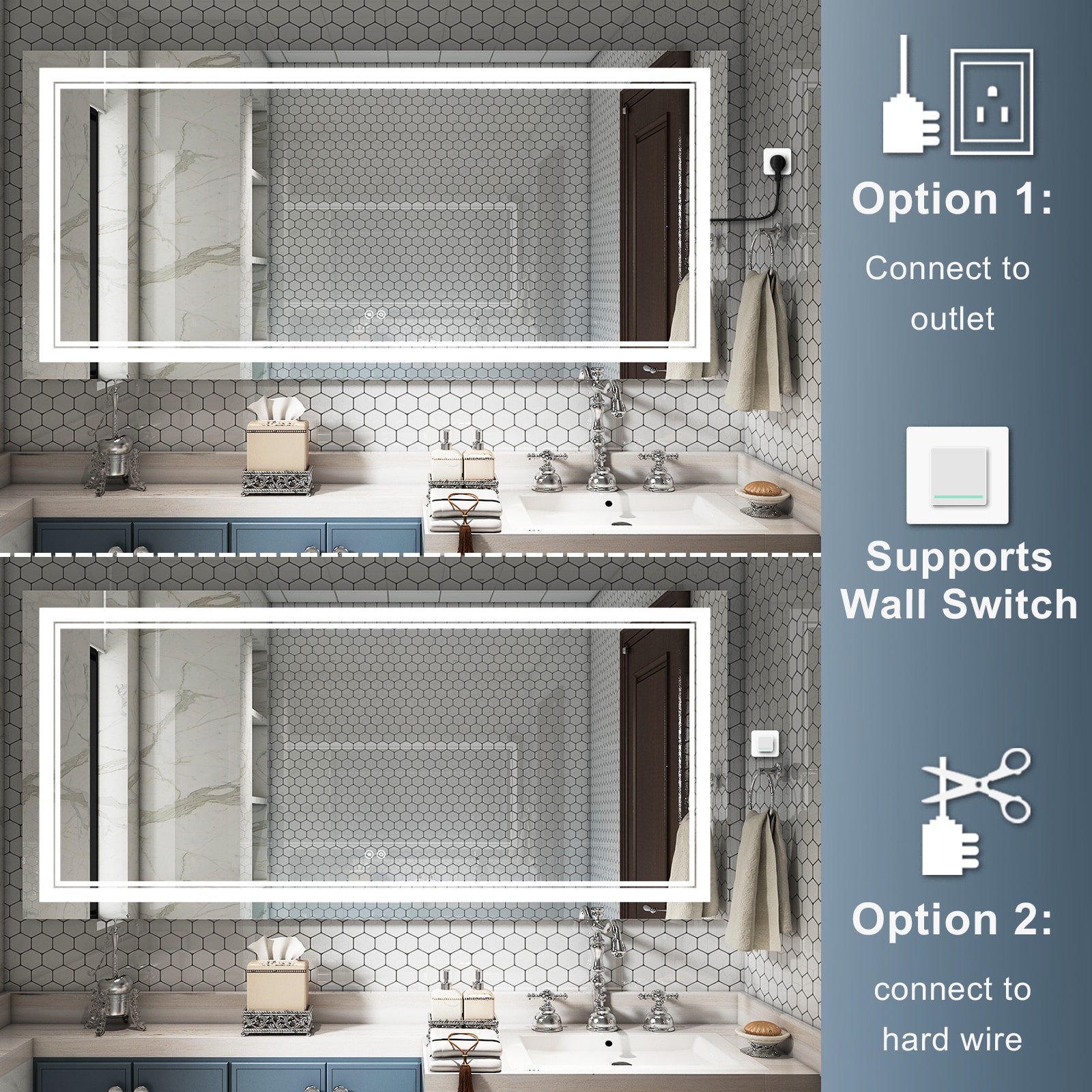 Forclover WBSG-127901 Framed-Bath-Mirrors - View #11