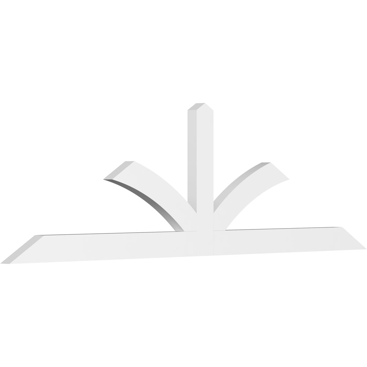 Ekena Millwork GBP084X25X0204RIC00 Richland White PVC Gable bracket