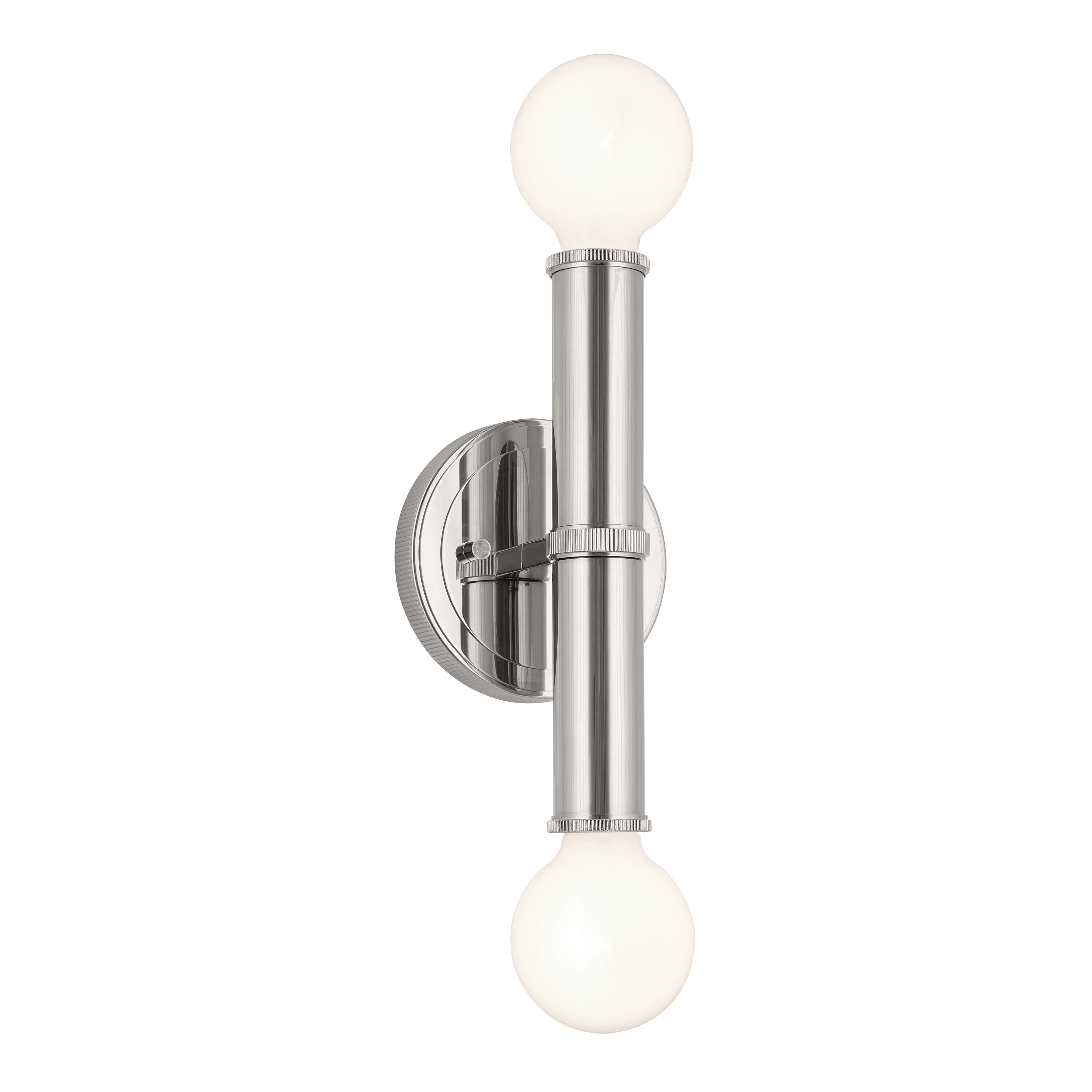 Kichler 55159PN Torche 5-in 2 -Light Polished Nickel Modern/contemporary Vanity light