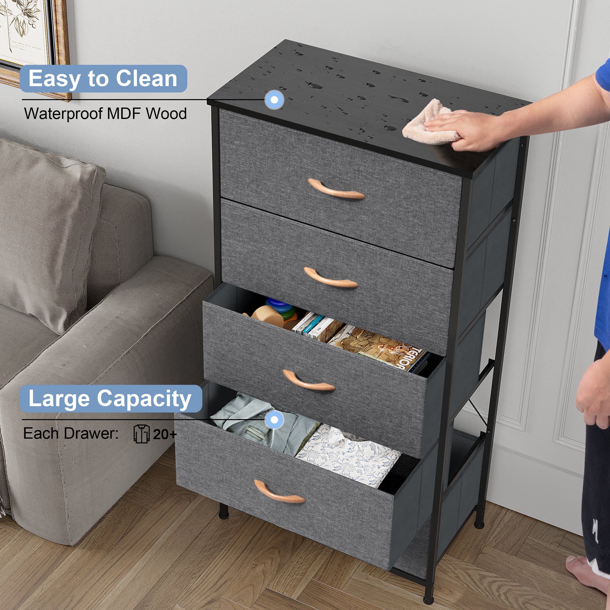 CloudFly CL-HD017GRY dressers - View #8
