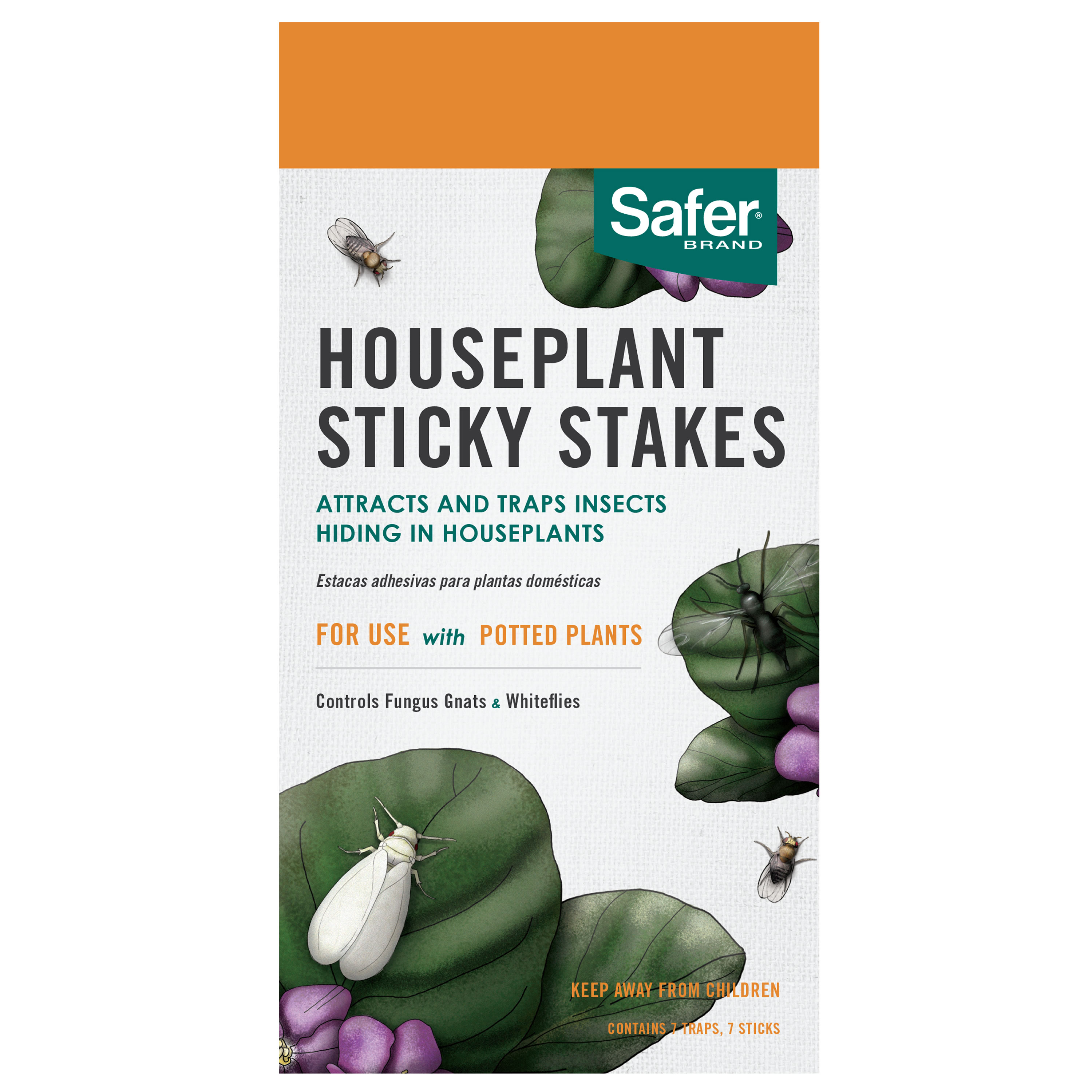 Dearhouse 12 Pack Plant Sticky Trap Fungus Gnat Traps Killer for Indoor and  Outdoor Bug, Fruit Fly Sticky Strips Protect Houseplant, Non-Toxic and  Odorless 