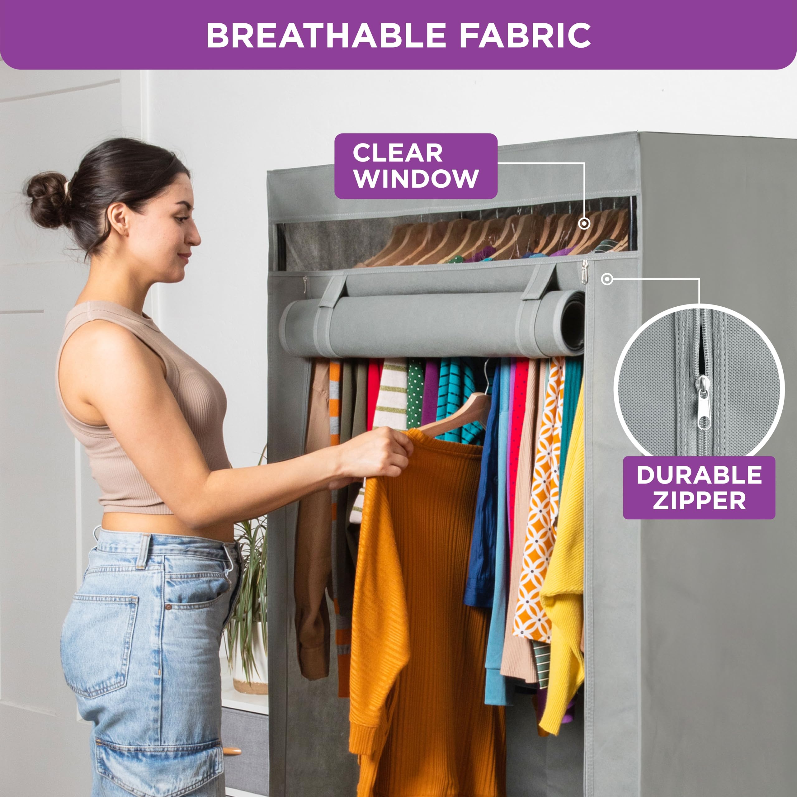 HoldN’ Storage 3393-DRK-GRY Garment-Racks - View #3