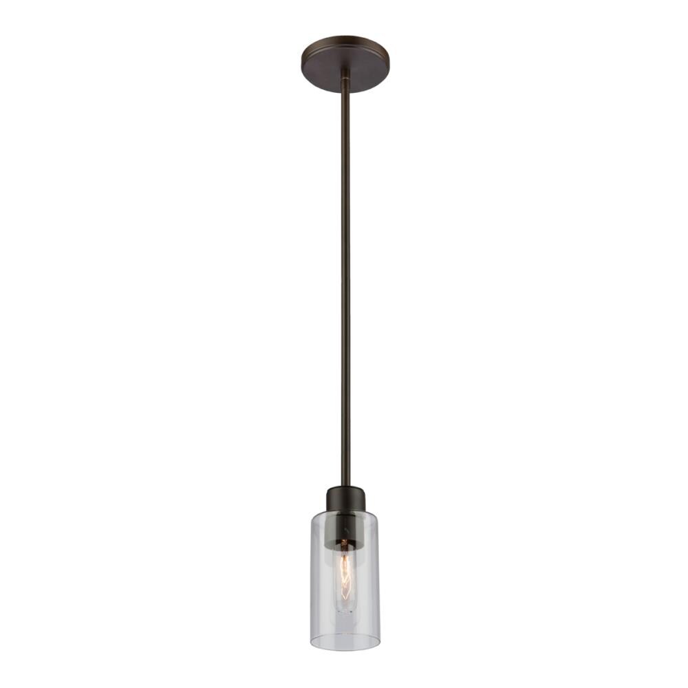 ARTCRAFT SC13131OB Ray Oil Rubbed Bronze Transitional Cylinder Mini Hanging Pendant Light