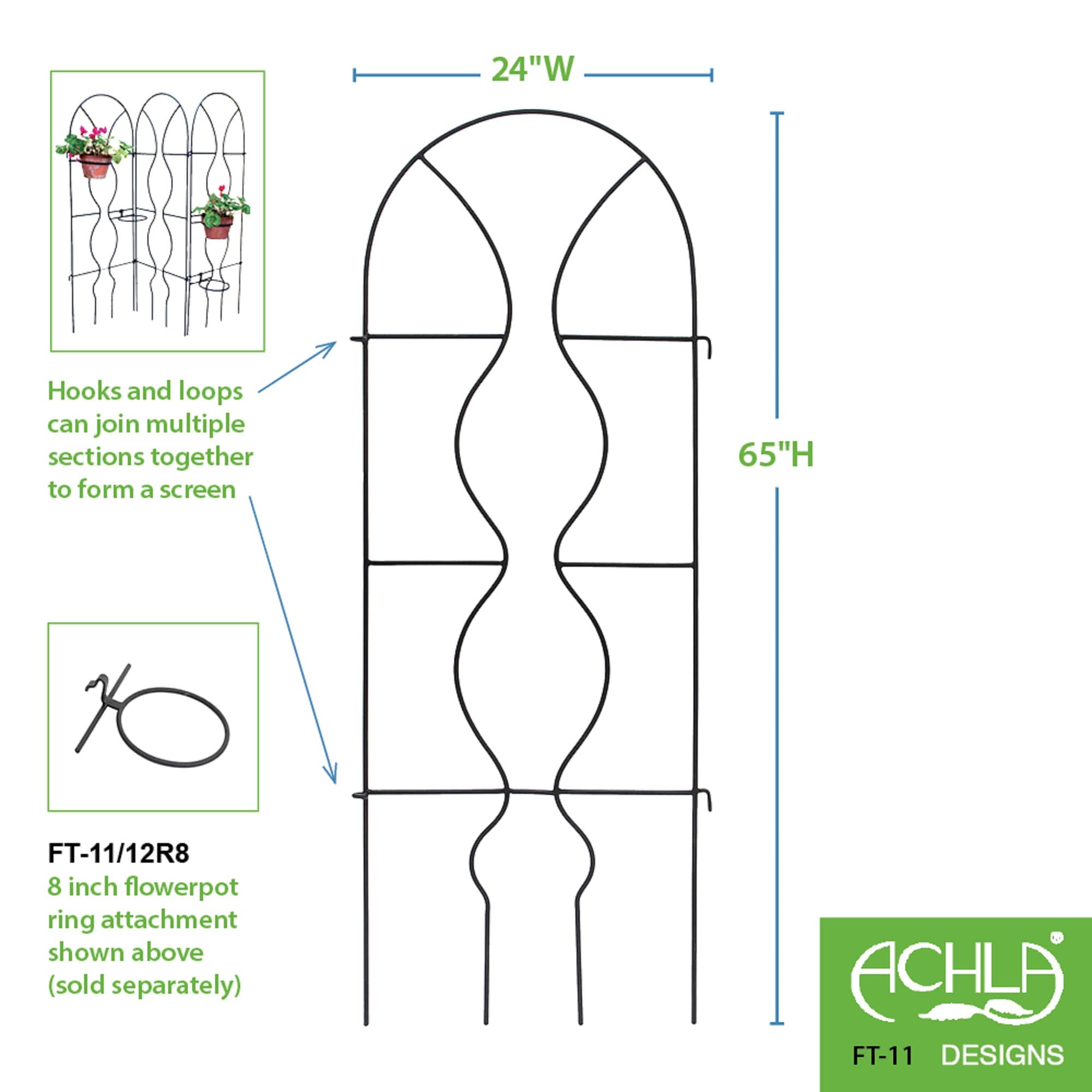 ACHLA Designs FT-11 Garden-Trellis - View #2