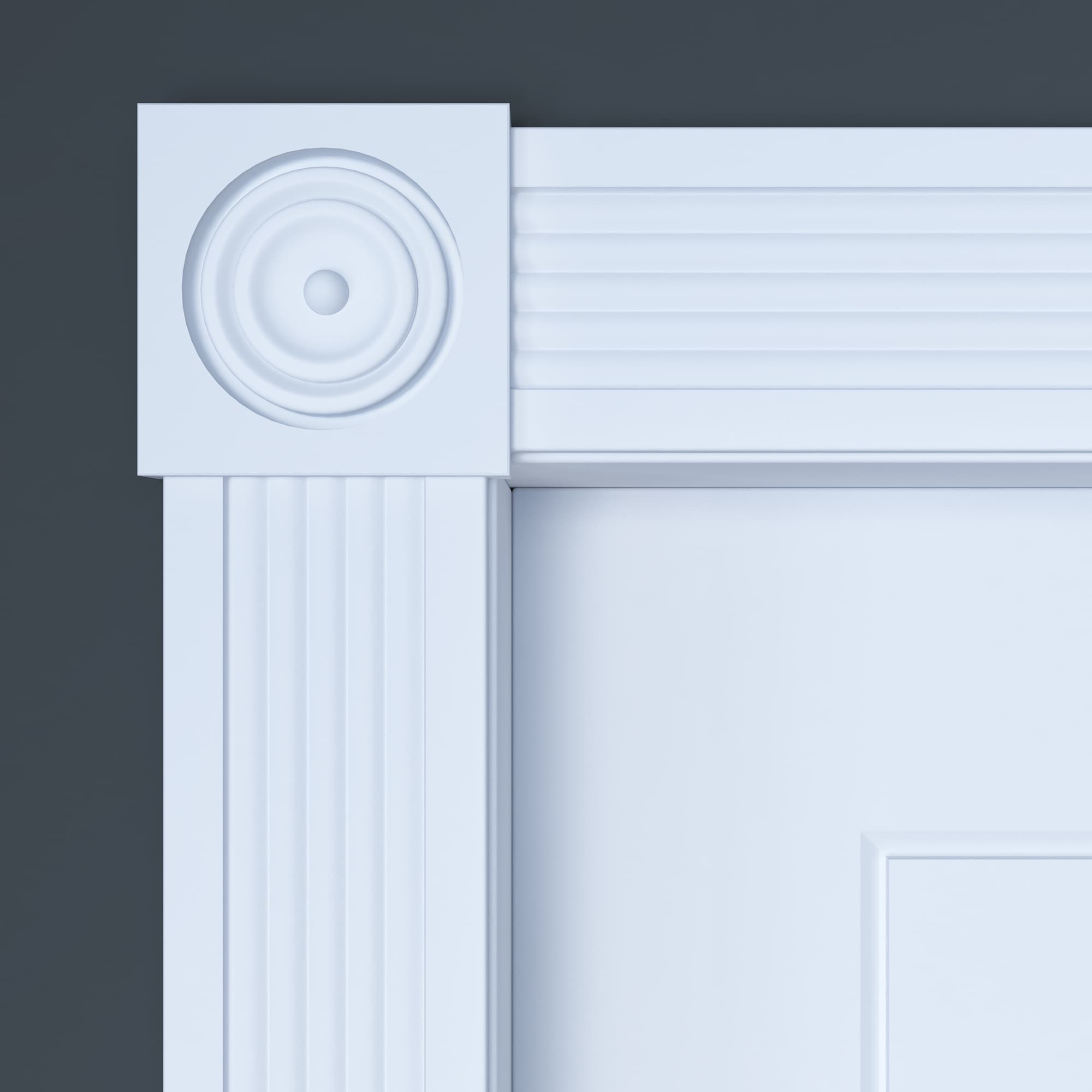 Ornamental Mouldings EV740CWHW rosettes - View #3