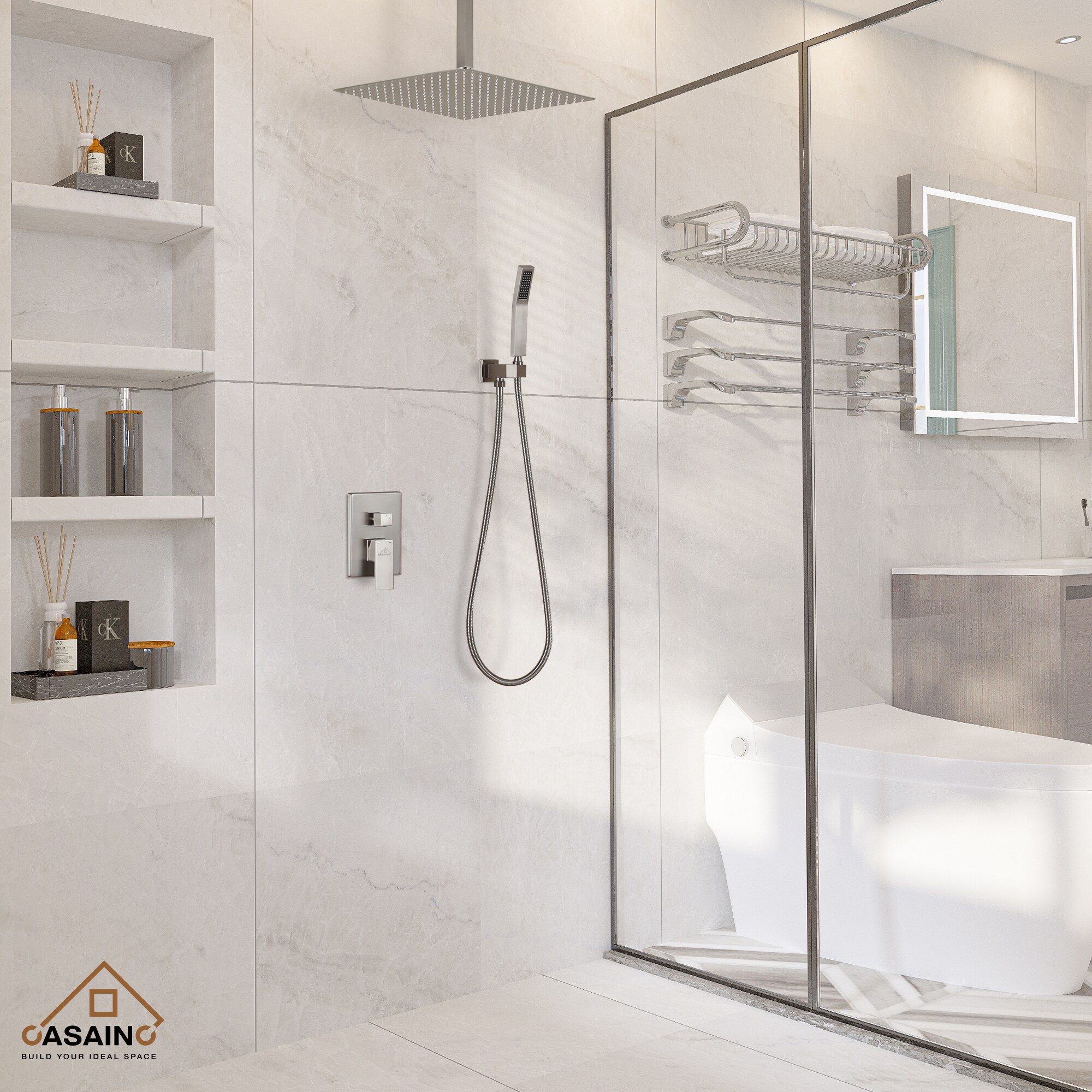 CASAINC CS3602-16BN Showerhead-Bar-Panels - View #4