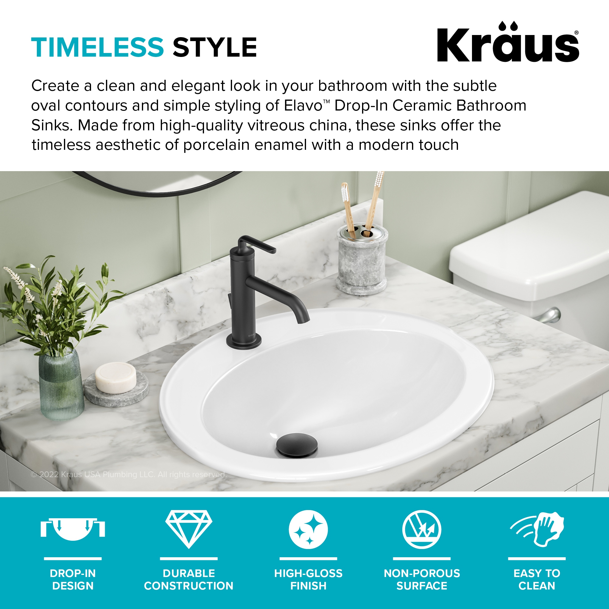 Kraus KCT-101 Bath-Sink - View #3