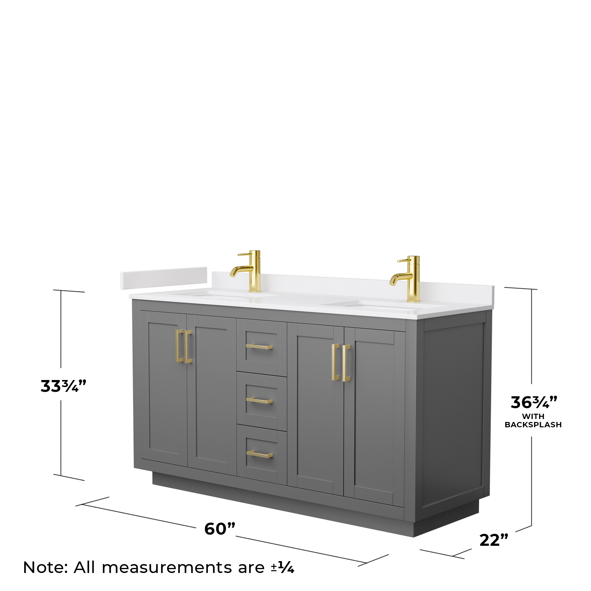 Wyndham Collection WCF292960DGGWCUNSMXX Bath-Vanity-Combo - View #5