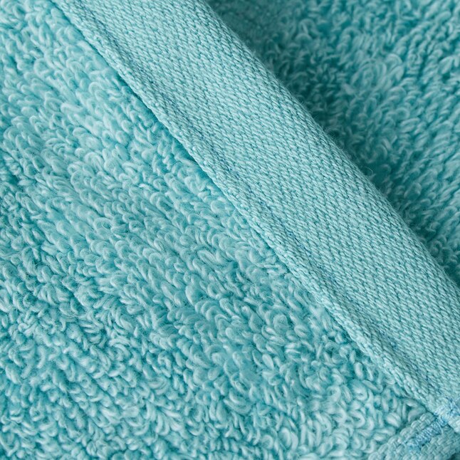 allen + roth Nile Blue Cotton Quick Dry Hand Towel in the Bathroom ...