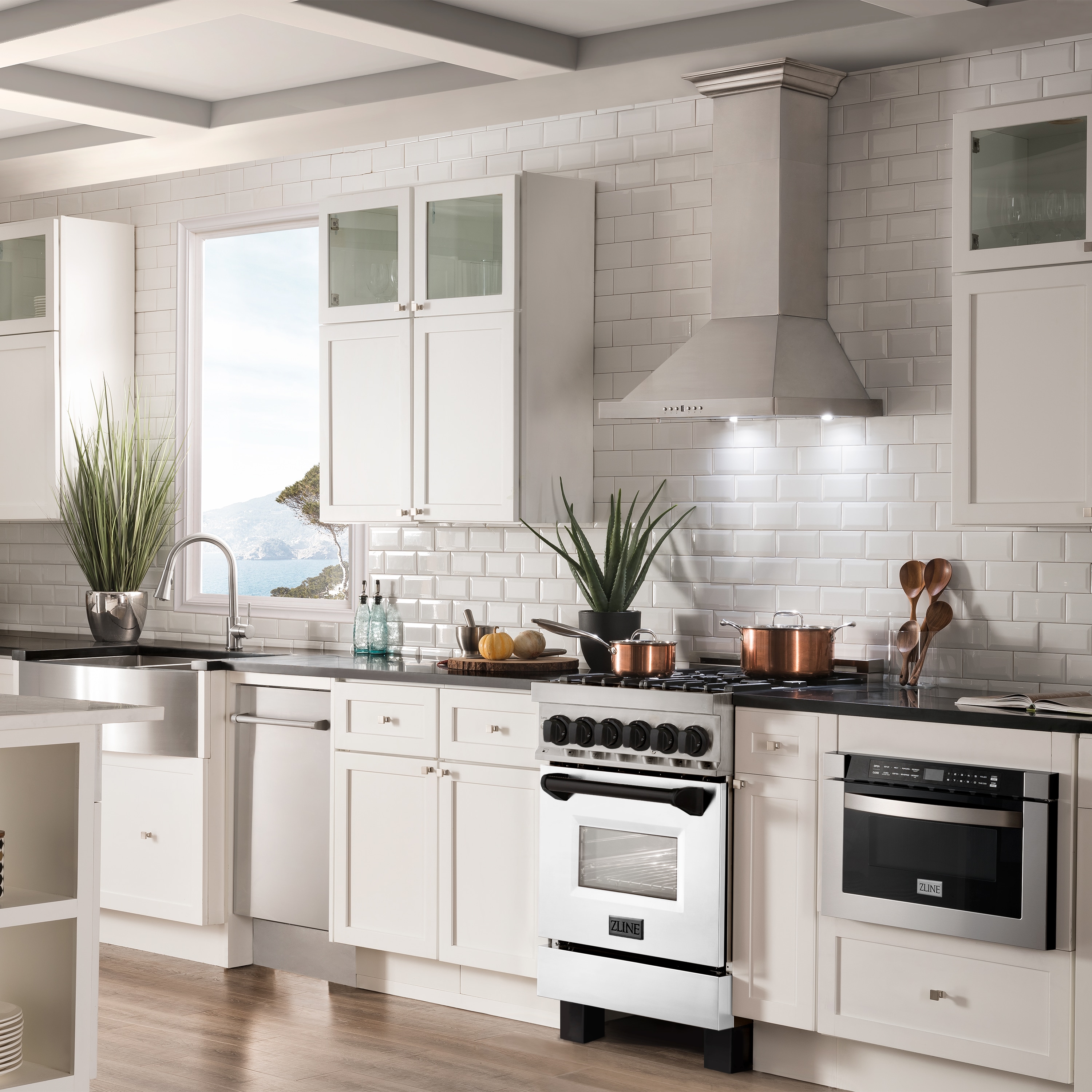 ZLINE KITCHEN & BATH RAZ-WM-24-MB Dual-Fuel-Ranges - View #3
