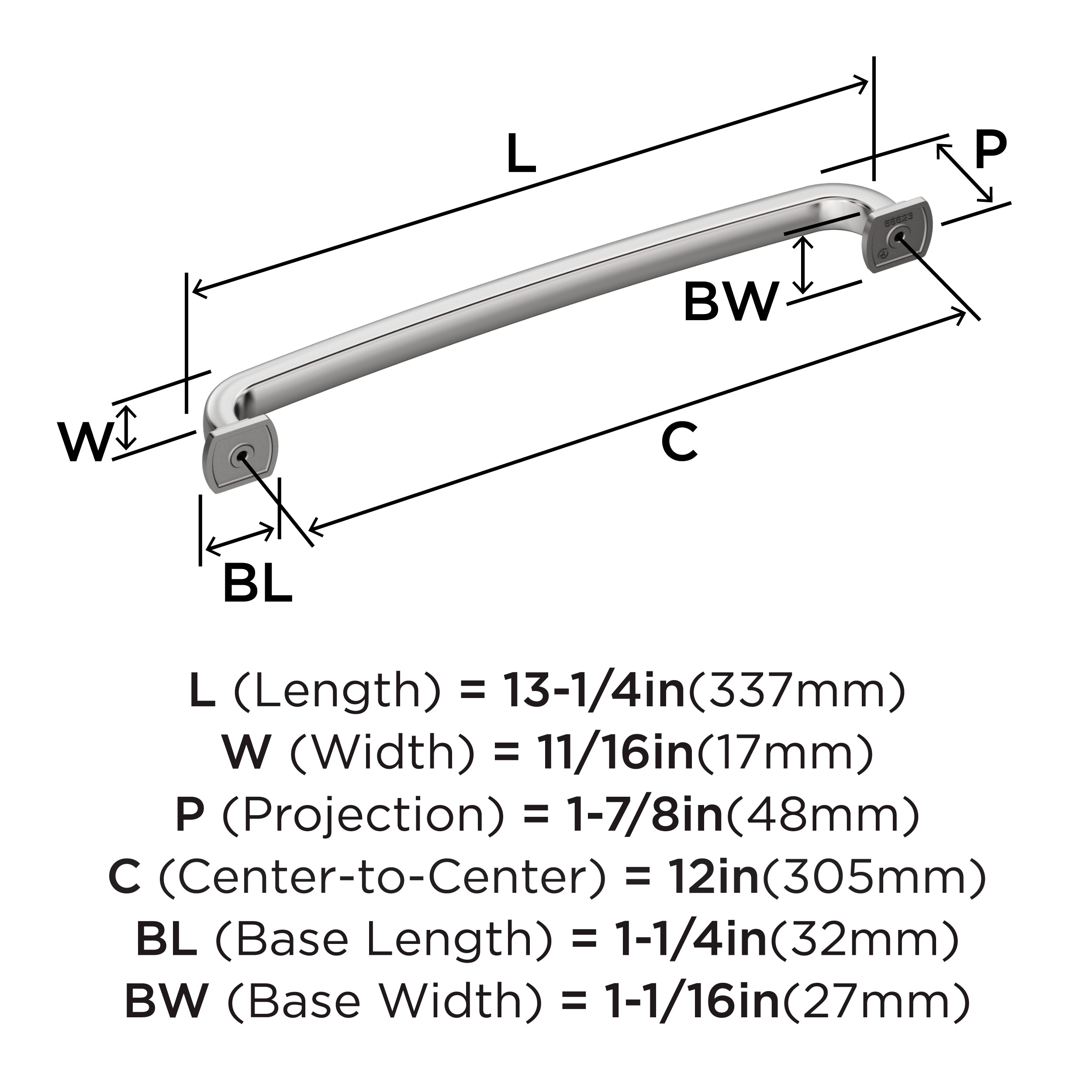 Amerock BP5552326 Cabinet-Pulls - View #4