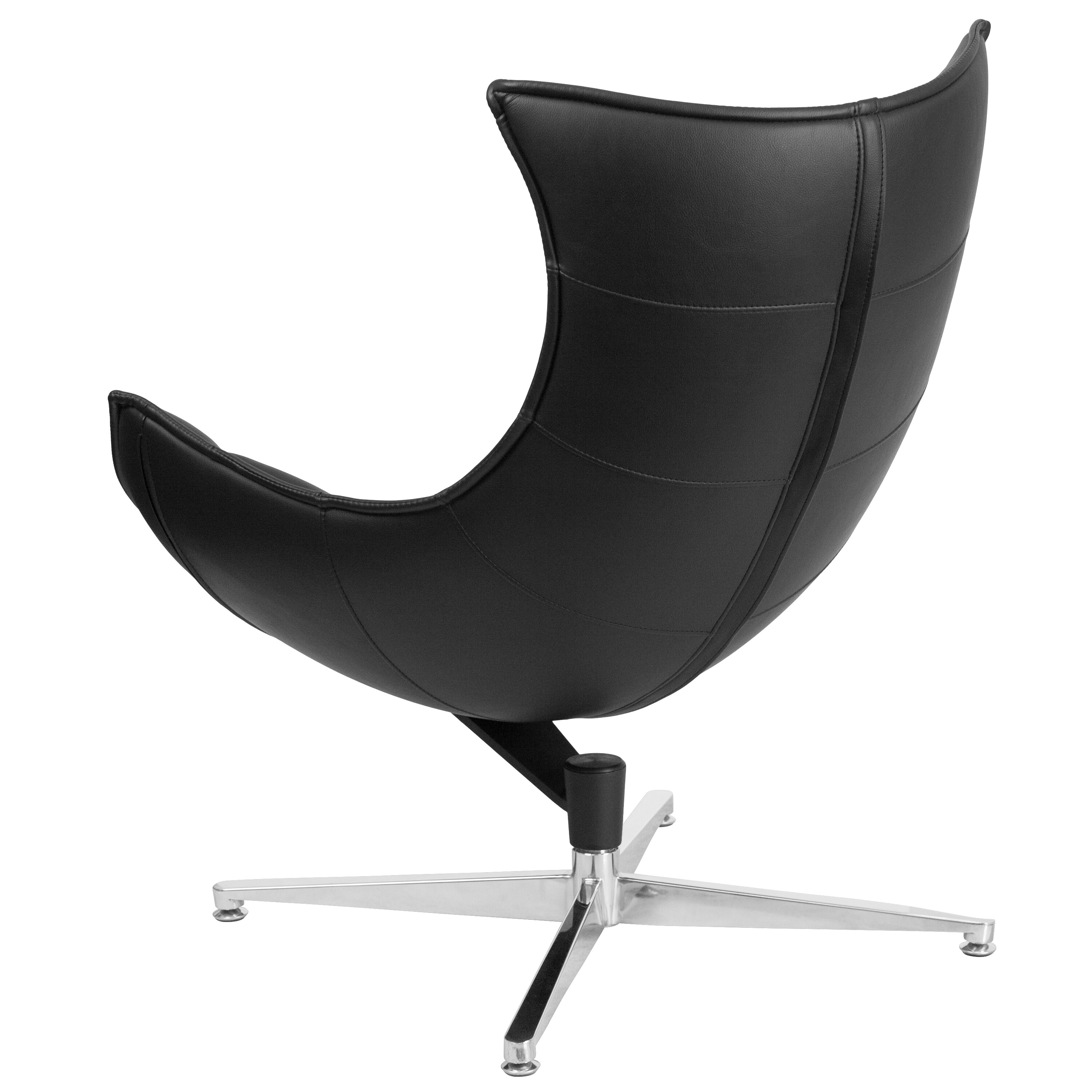 Grey Paxton Leatherette Steel Swivel Base Task Chair