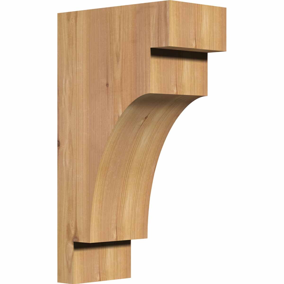 Ekena Millwork COR06X10X18MED00SWR 5.5-in x 10-in x 18-in Mediterranean Unfinished Western red cedar Wood Paintable/Stainable Corbel