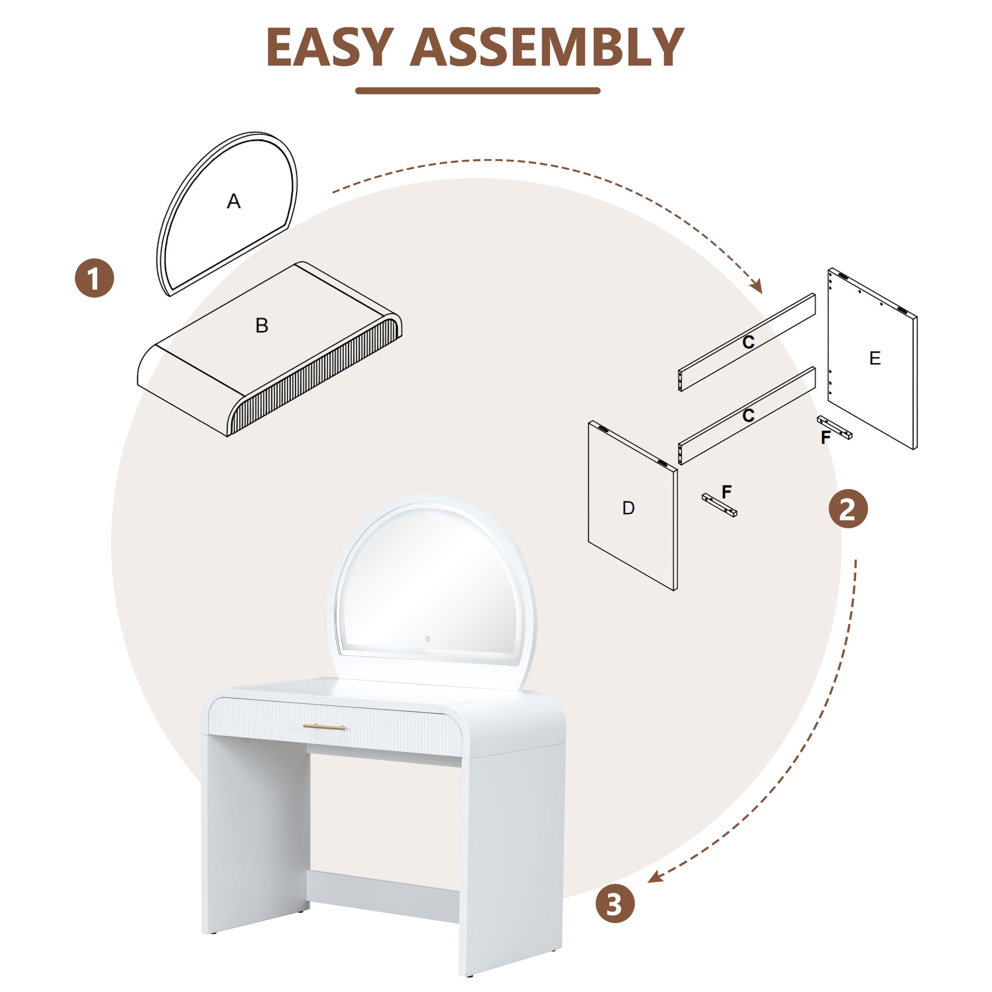 Bybafun YA3800163 Bedroom-Vanities - View #6