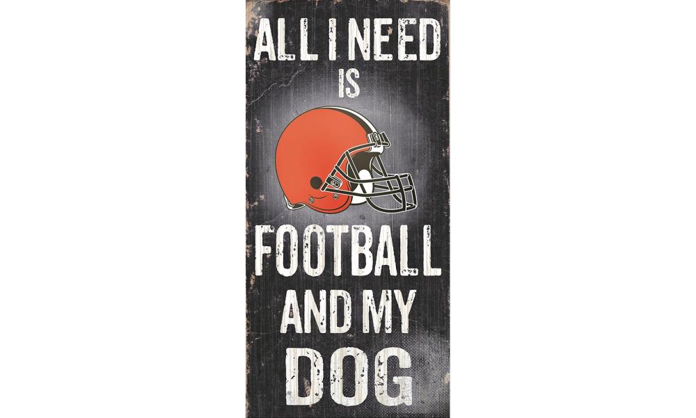 Cleveland Browns Football and My Dog Sign Fan Creations N0640-CLE