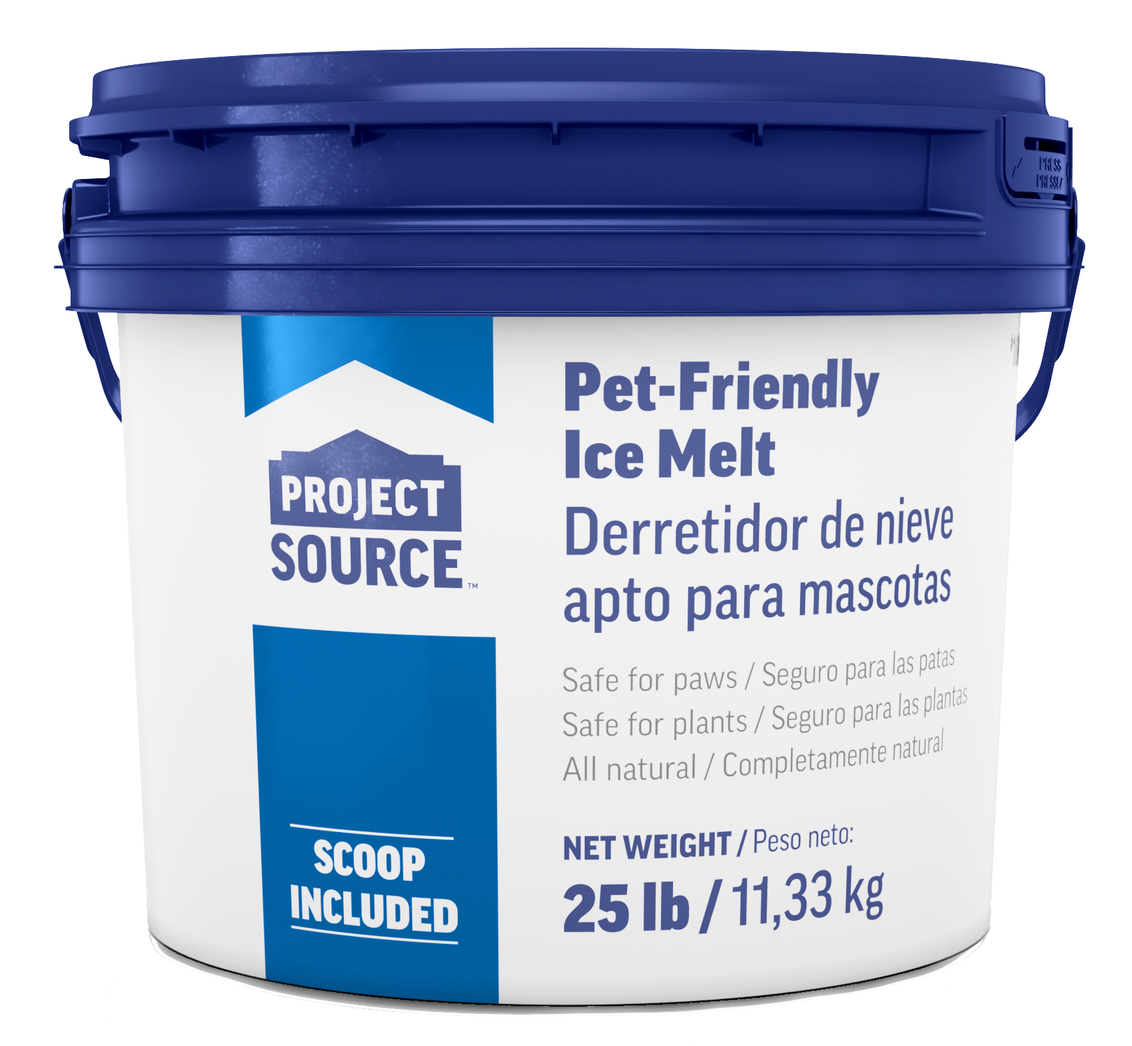 Project Source 25-lb Natural Safer For Pets Magnesium Chloride Ice Melt  Pellets in the Ice Melt department at