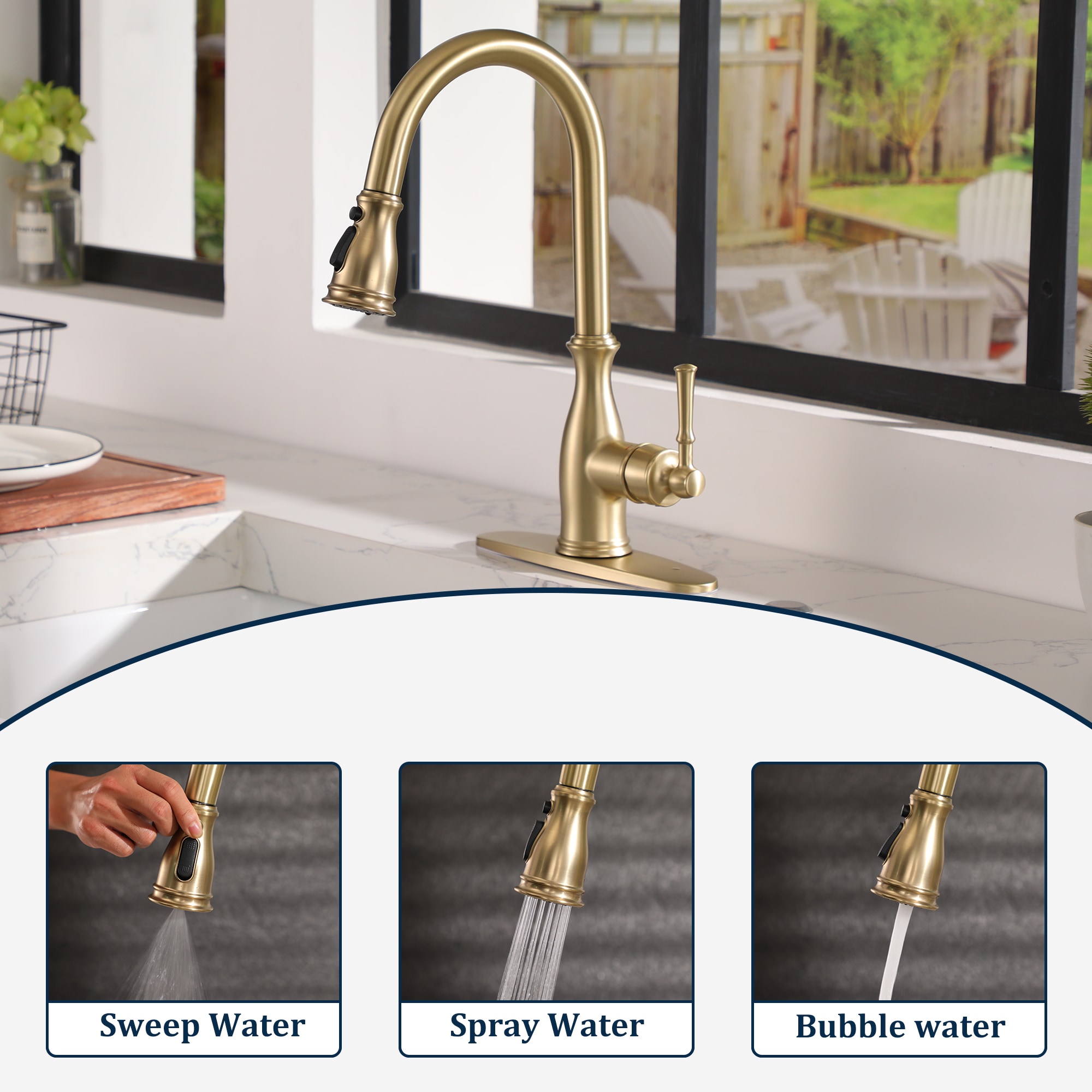 Clihome CL603C Kitchen-Faucets - View #8