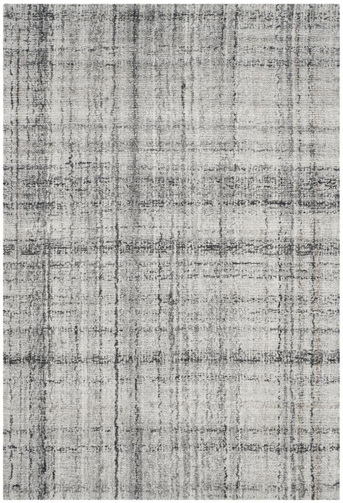 Safavieh ABT141B-4 Abstract Andre 4 x 6 (ft) Tufted Synthetic Gray/Black Rectangular Indoor Abstract Farmhouse/Cottage Area rug