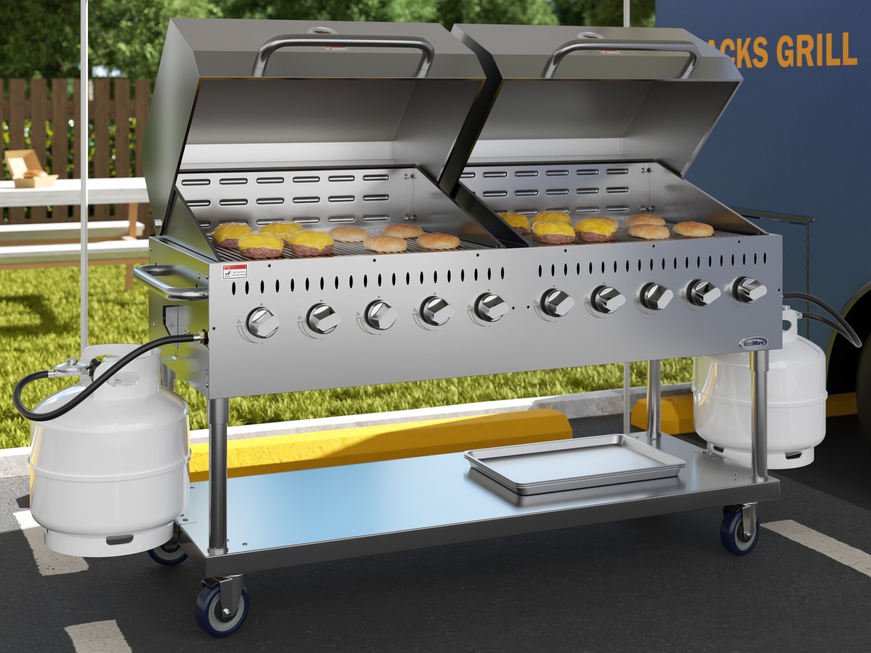 KoolMore LOW-CGKIT7-D36D36 Gas-Grill - View #4
