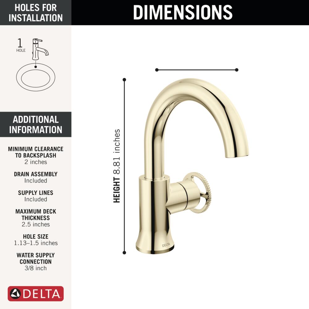 Delta 558HAR-PN-DST Lavatory-Faucets - View #5
